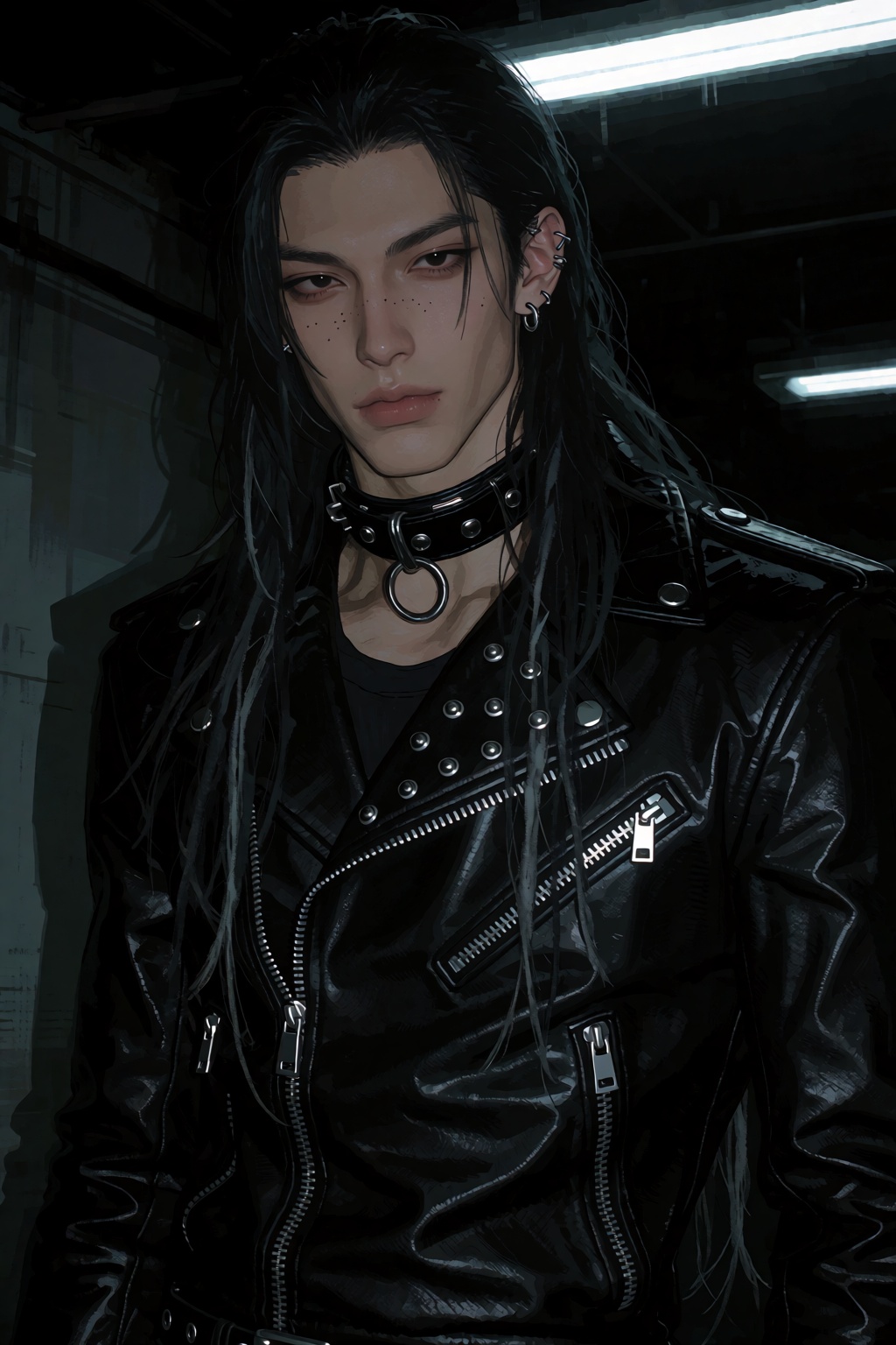 highres,  absurdres,  @4**0D4YX 19. A young man with long on Tensor.Art