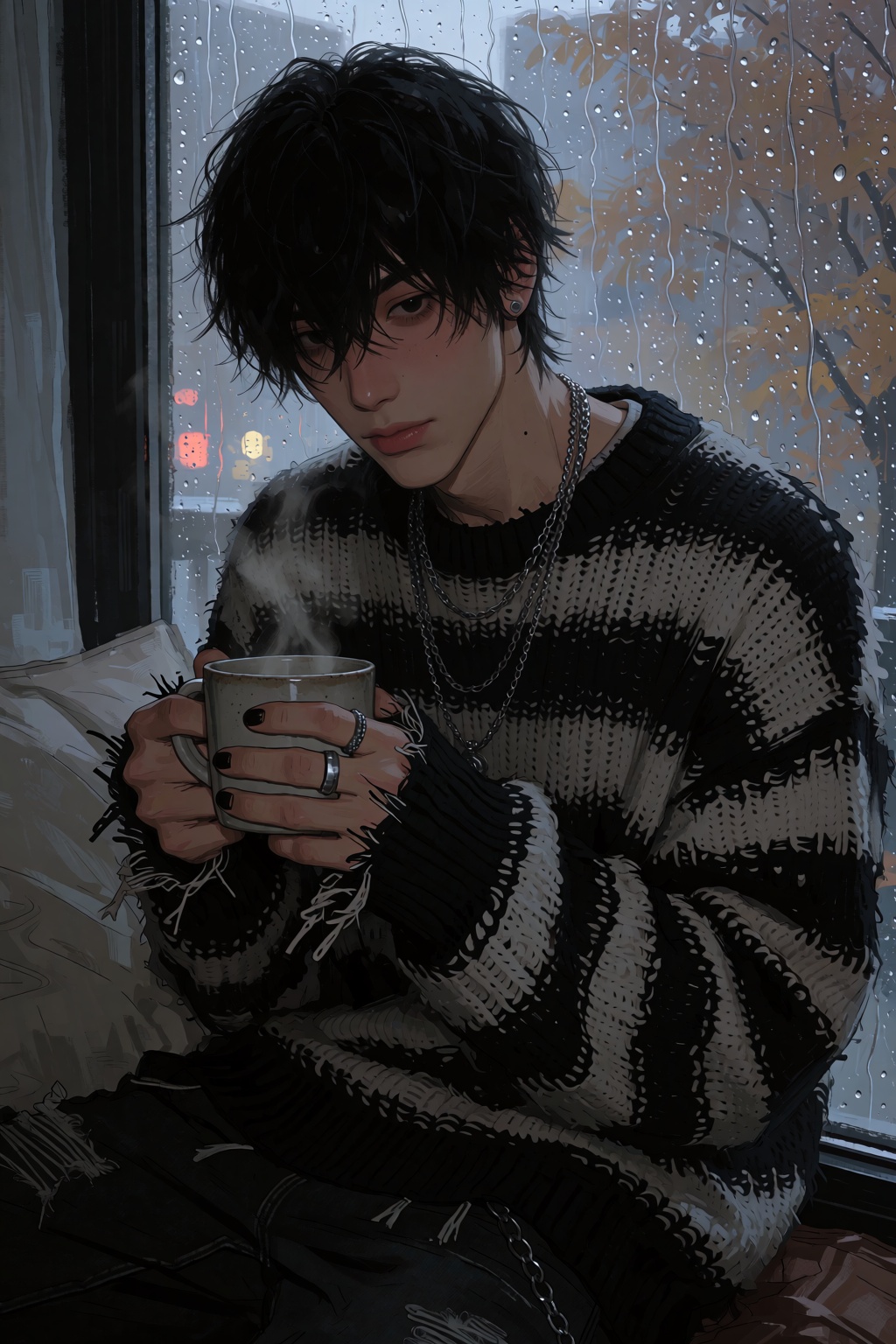 highres,  absurdres,  @4**0D4YX A gentle young man with soft on Tensor.Art