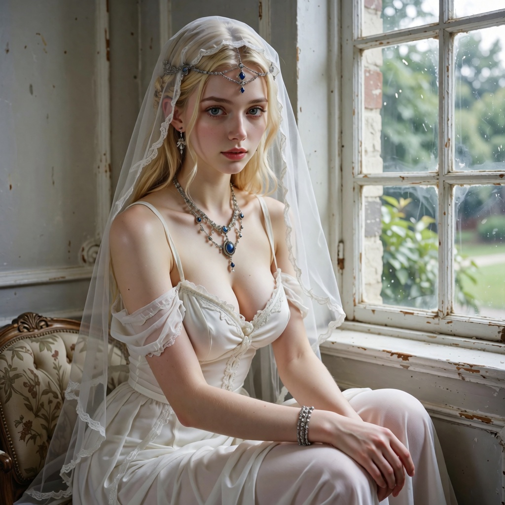 1girl,  jewelry,  solo on Tensor.Art