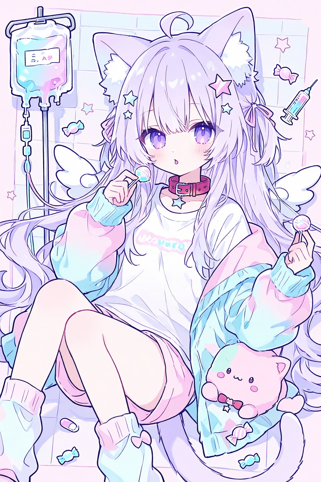 rabbit_candy,  1girl,  animal collar by 青秋 on Tensor.Art