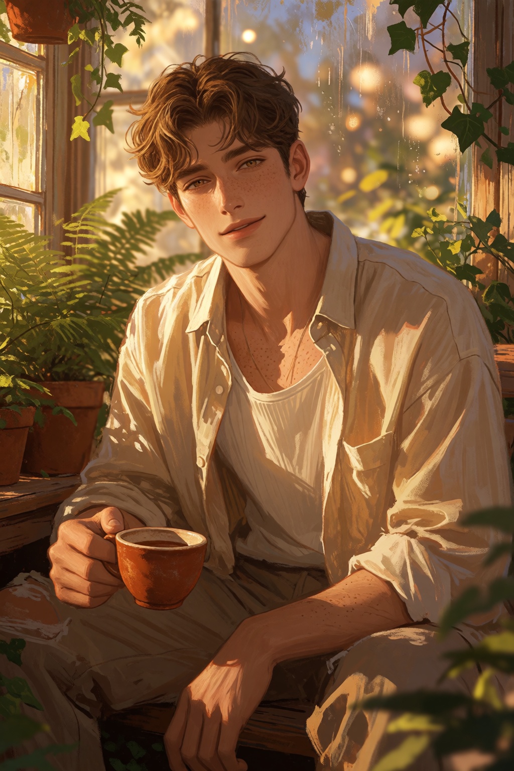 soft lines,  painterly,  digital illustration on Tensor.Art