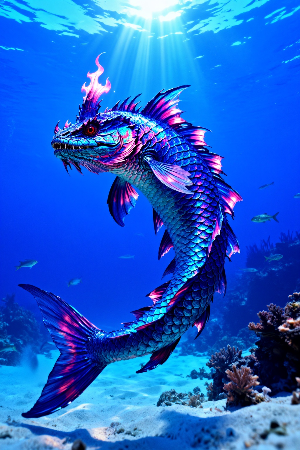 abyssal_seadragon_v2,  full body,  underwater on Tensor.Art