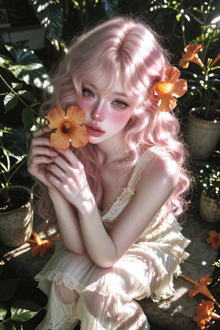 1girl,  solo,  soft_hearted face on Tensor.Art