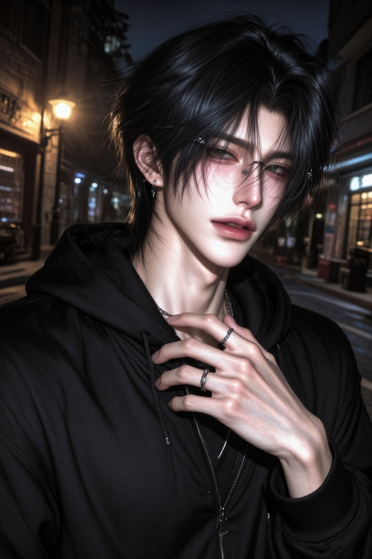 (1Man),  solo,  handsome chinese male on Tensor.Art