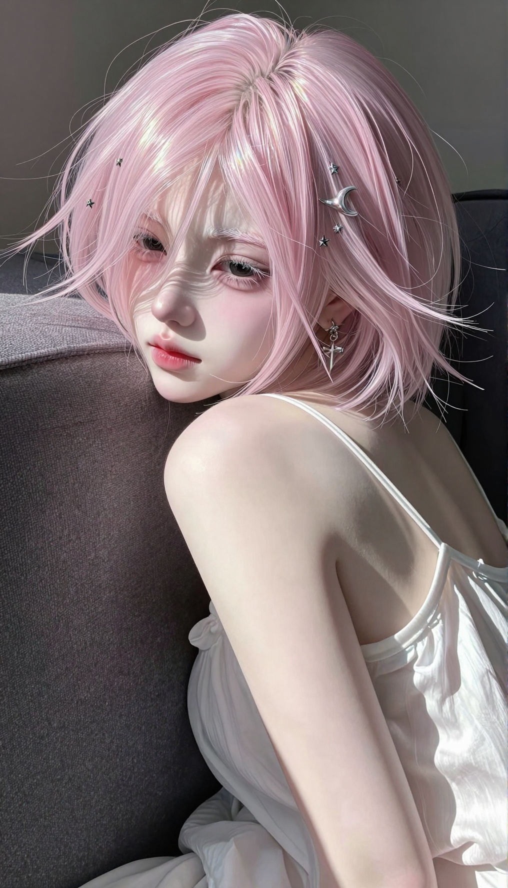 beautiful young woman,  pale radiant skin,  slim figure on Tensor.Art