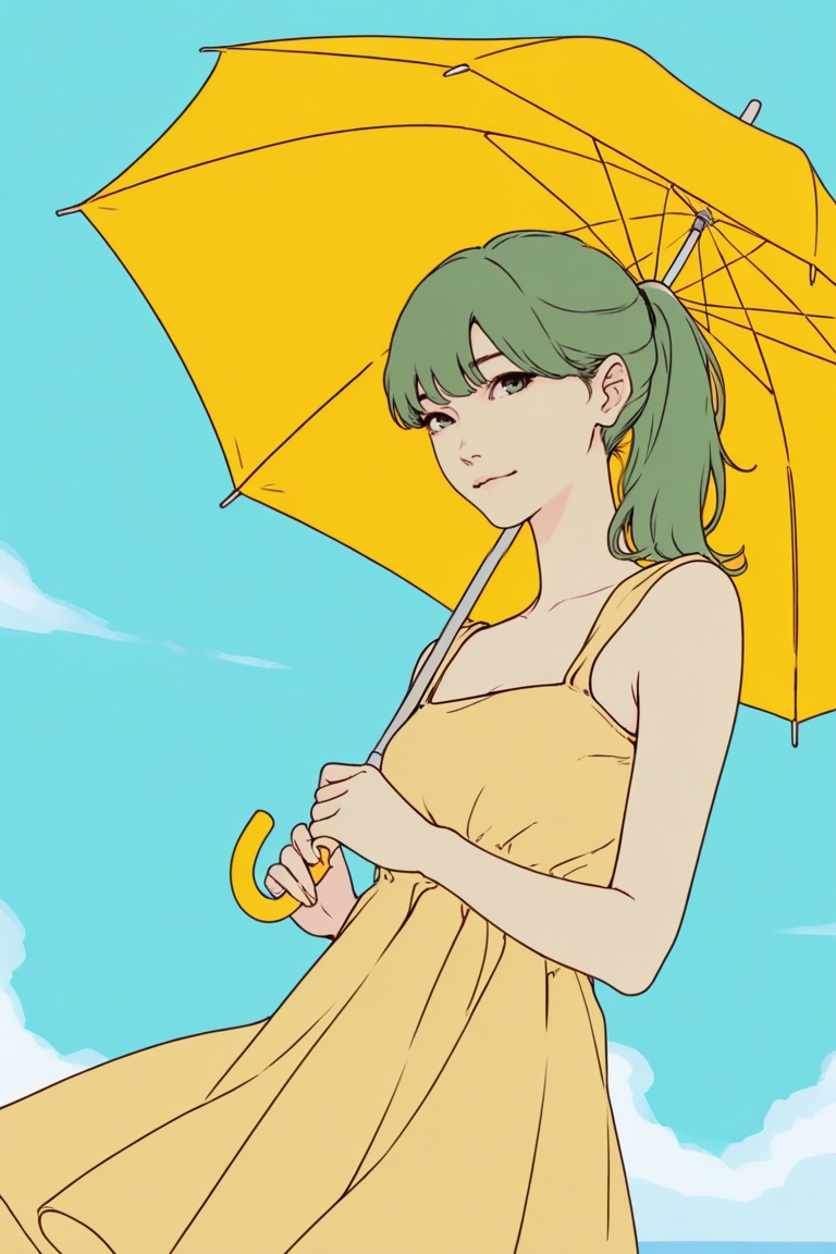 1girl,  byesummergirl,  ponytail on Tensor.Art