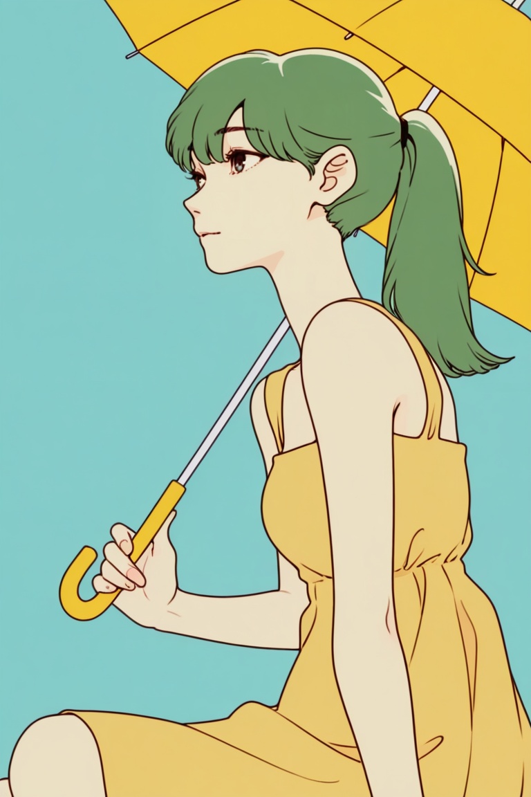 byesummergirl,  1girl,  ponytail on Tensor.Art
