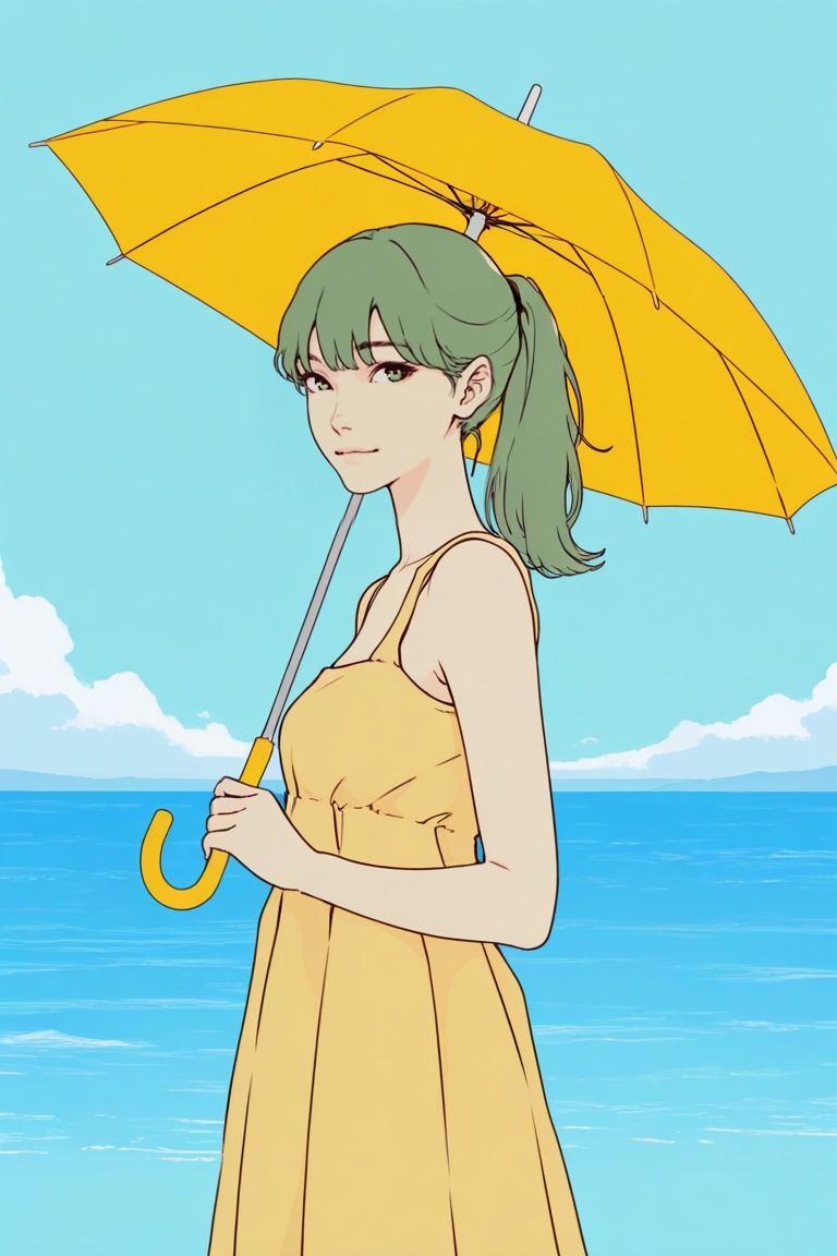 1girl,  byesummergirl,  ponytail on Tensor.Art