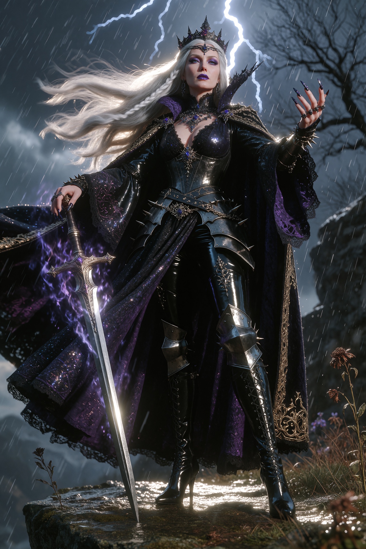 1girl,  mature female,  (platinum hair on Tensor.Art