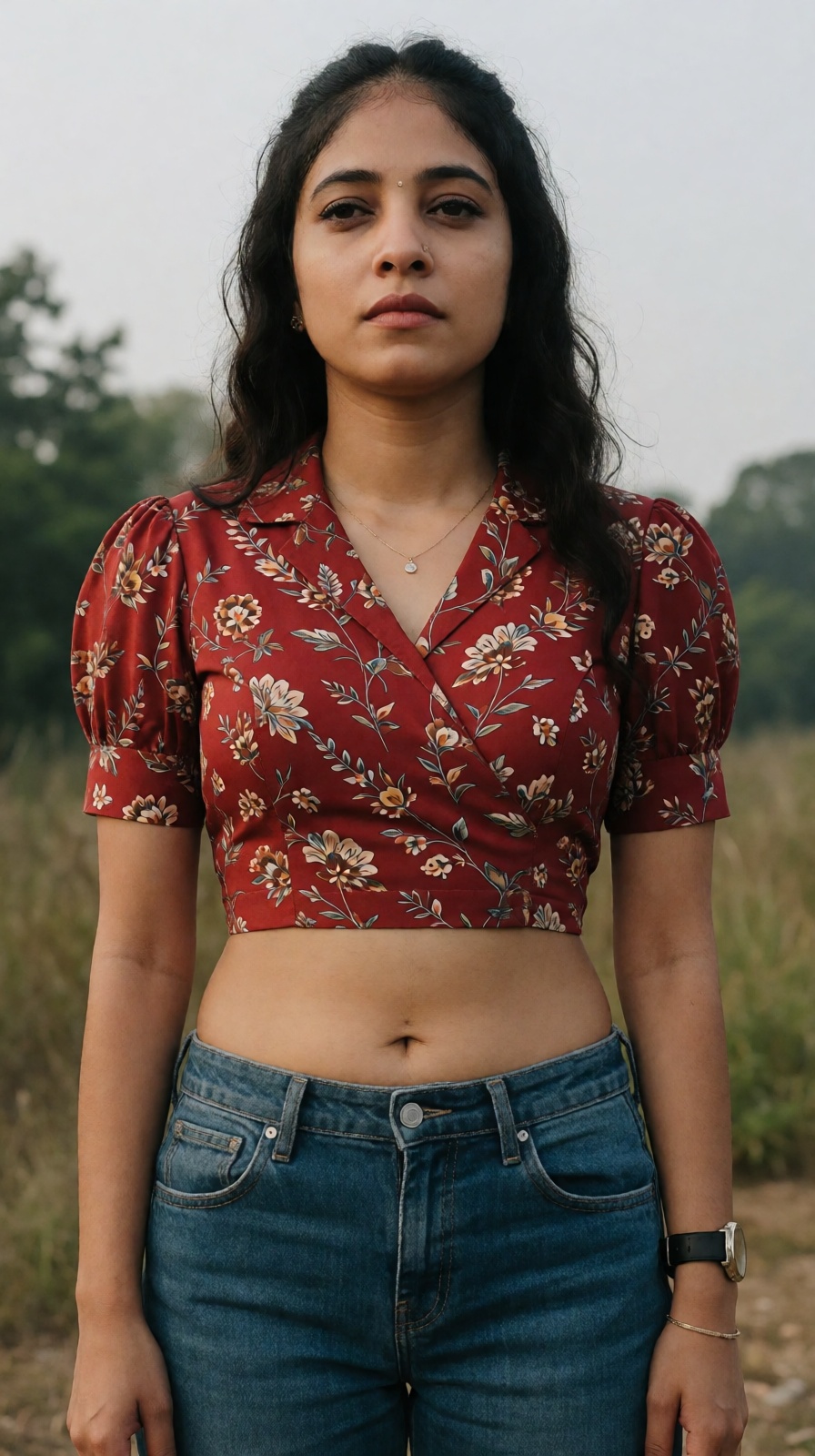 Low angle A mallu woman,  hourglass figure,  perfect body structure on Tensor.Art