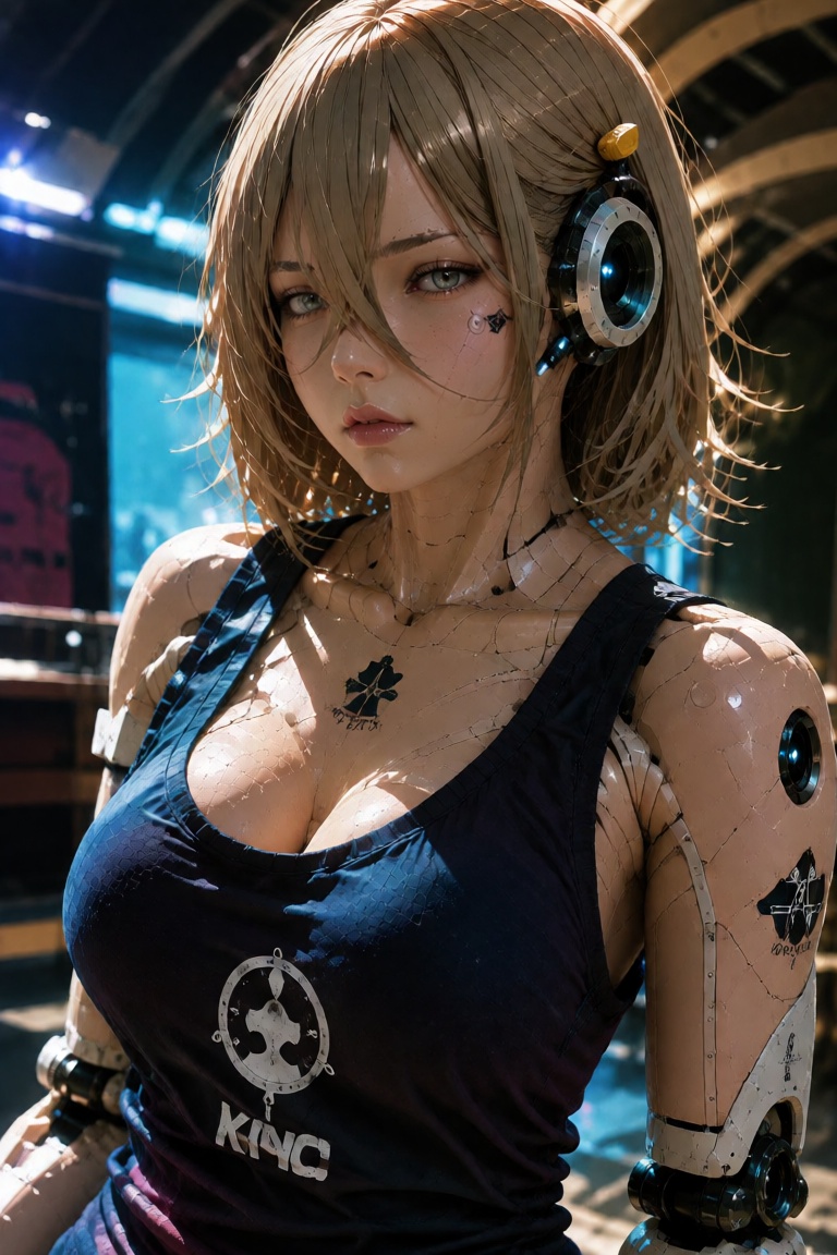 1girl,  tanktop,  bog breasts on Tensor.Art