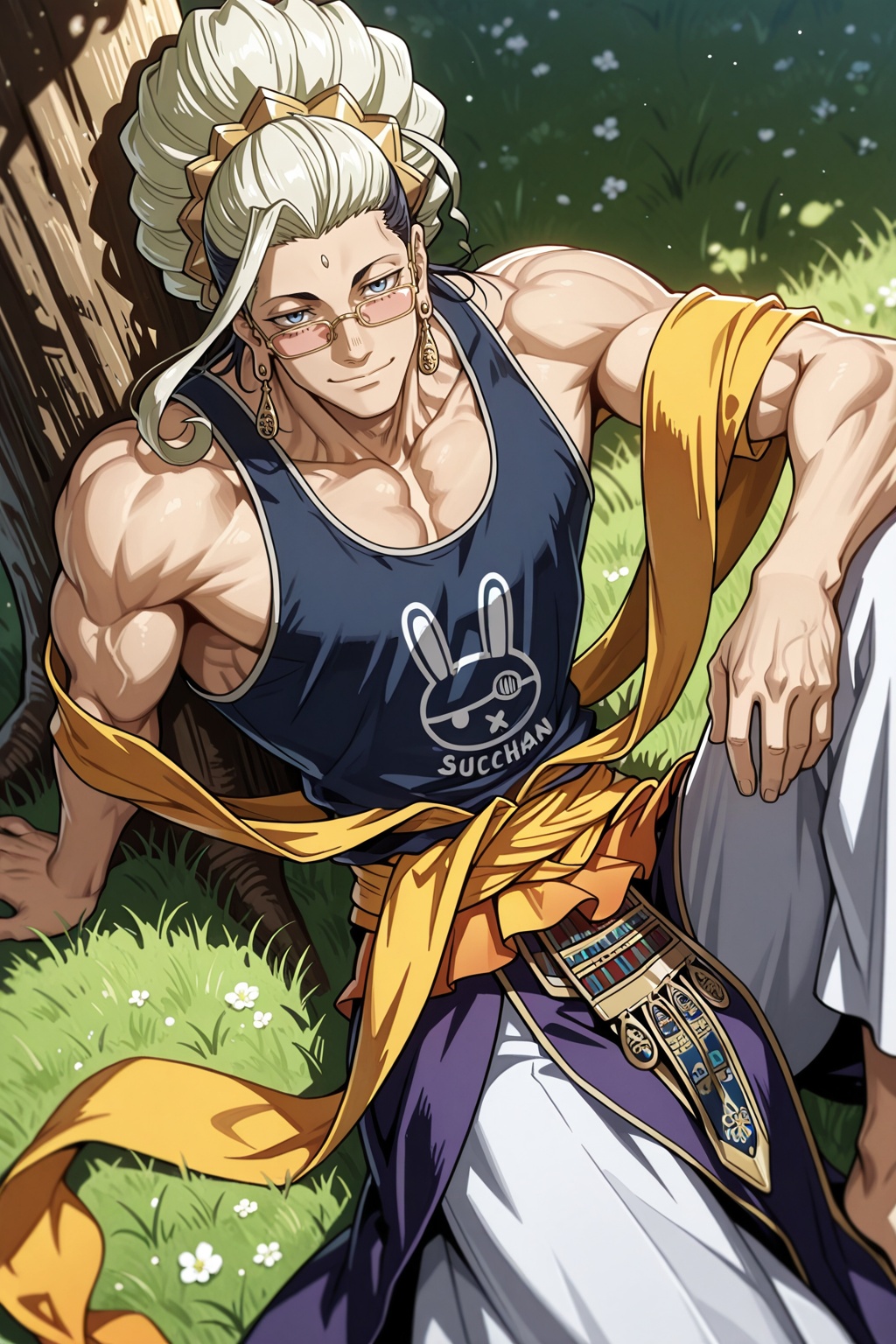 male focus,  1boy,  buddha \(shuumatsu no valkyrie\) on Tensor.Art