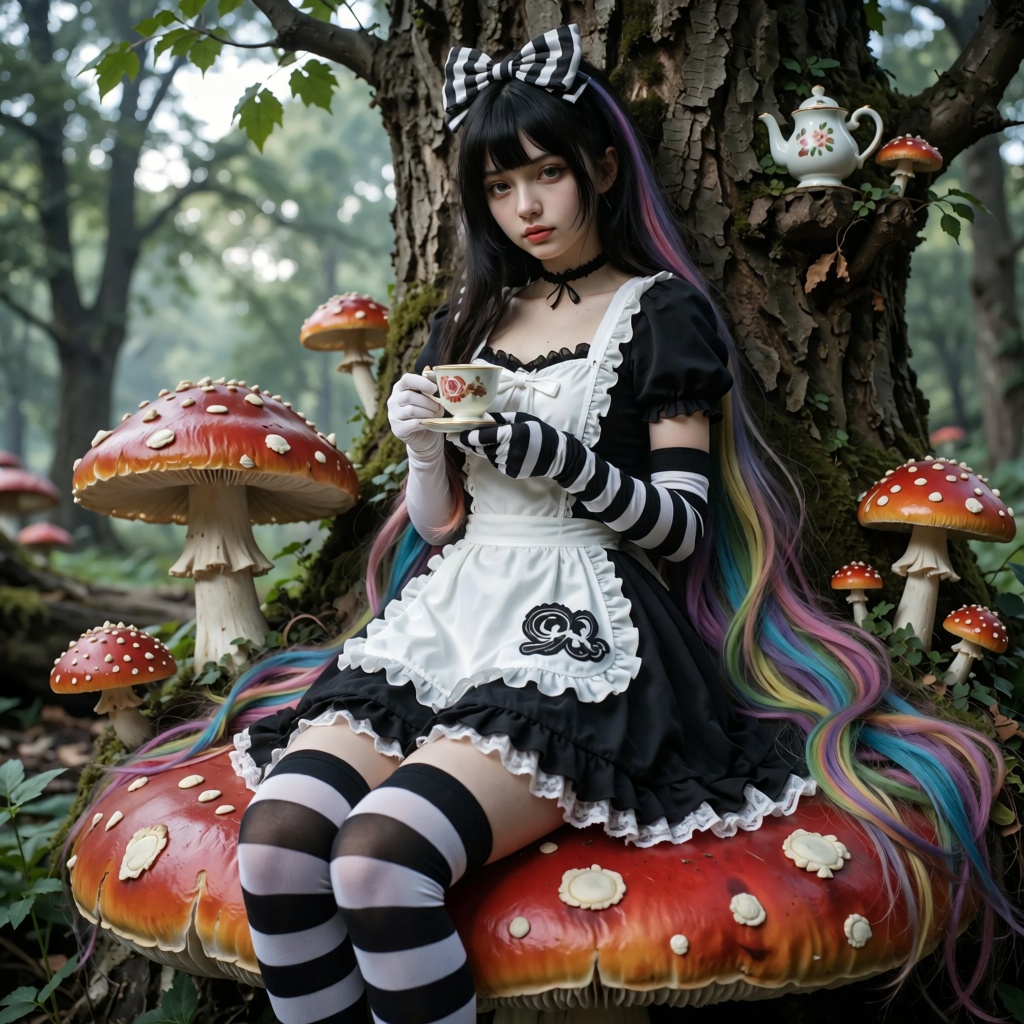 1girl,  alice in wonderland,  realistic on Tensor.Art