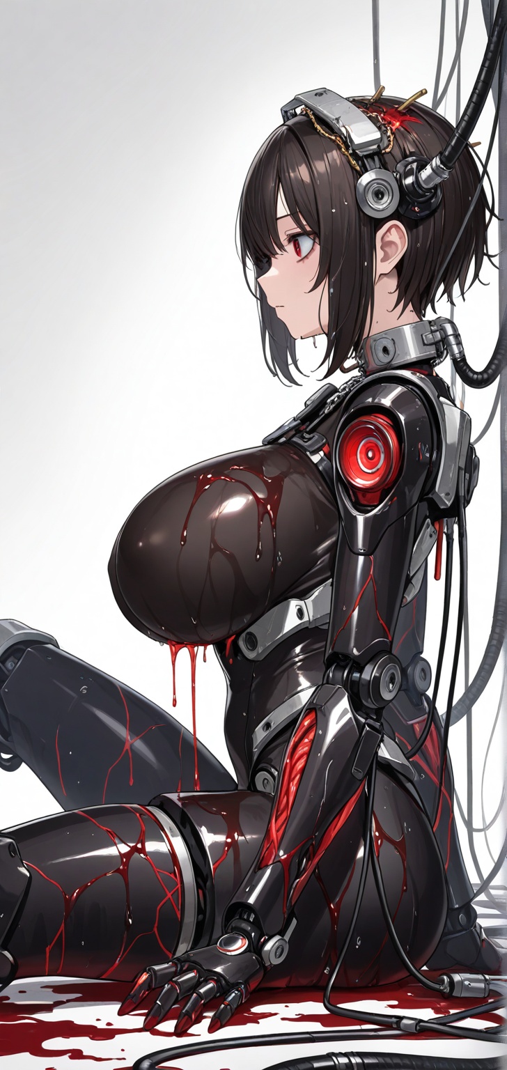 huge boobs,  wet,  metal chain on Tensor.Art