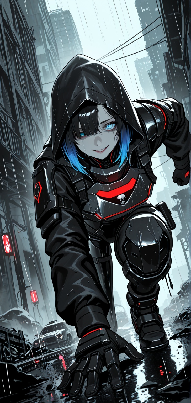 dark cyberpunk horror,  dystopian dark fantasy,  psychological horror on Tensor.Art