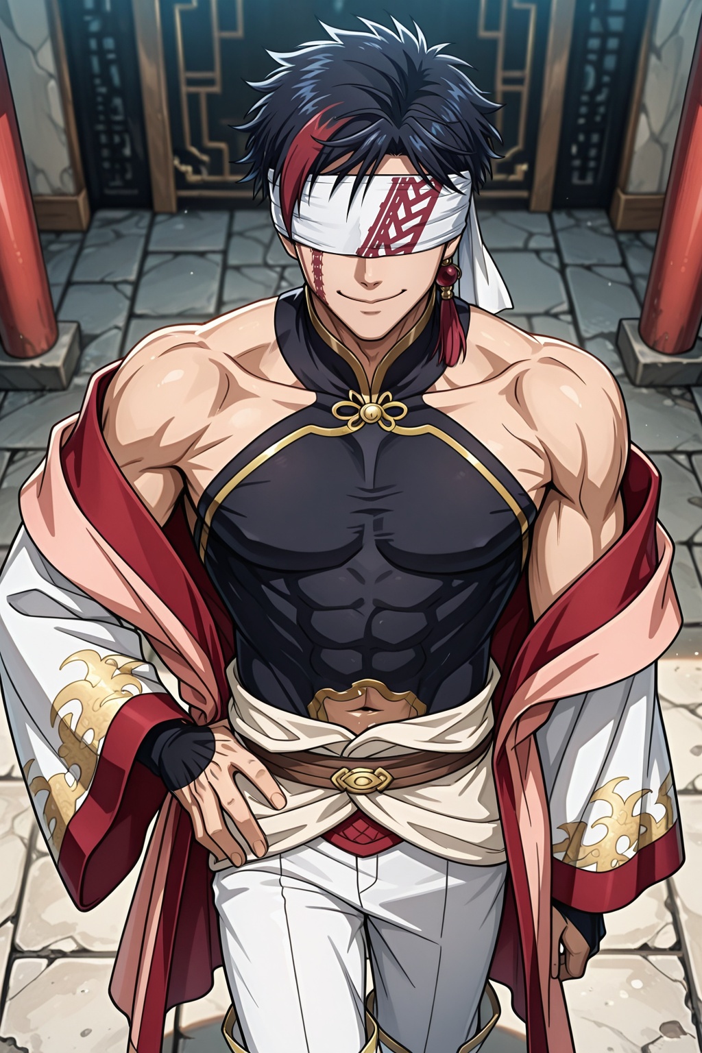 male focus,  1boy,  qin shi huang \(shuumatsu no valkyrie\) on Tensor.Art