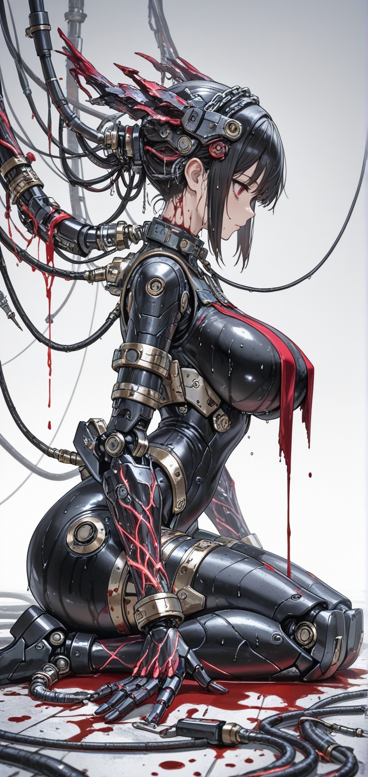 huge boobs,  wet,  metal chain on Tensor.Art