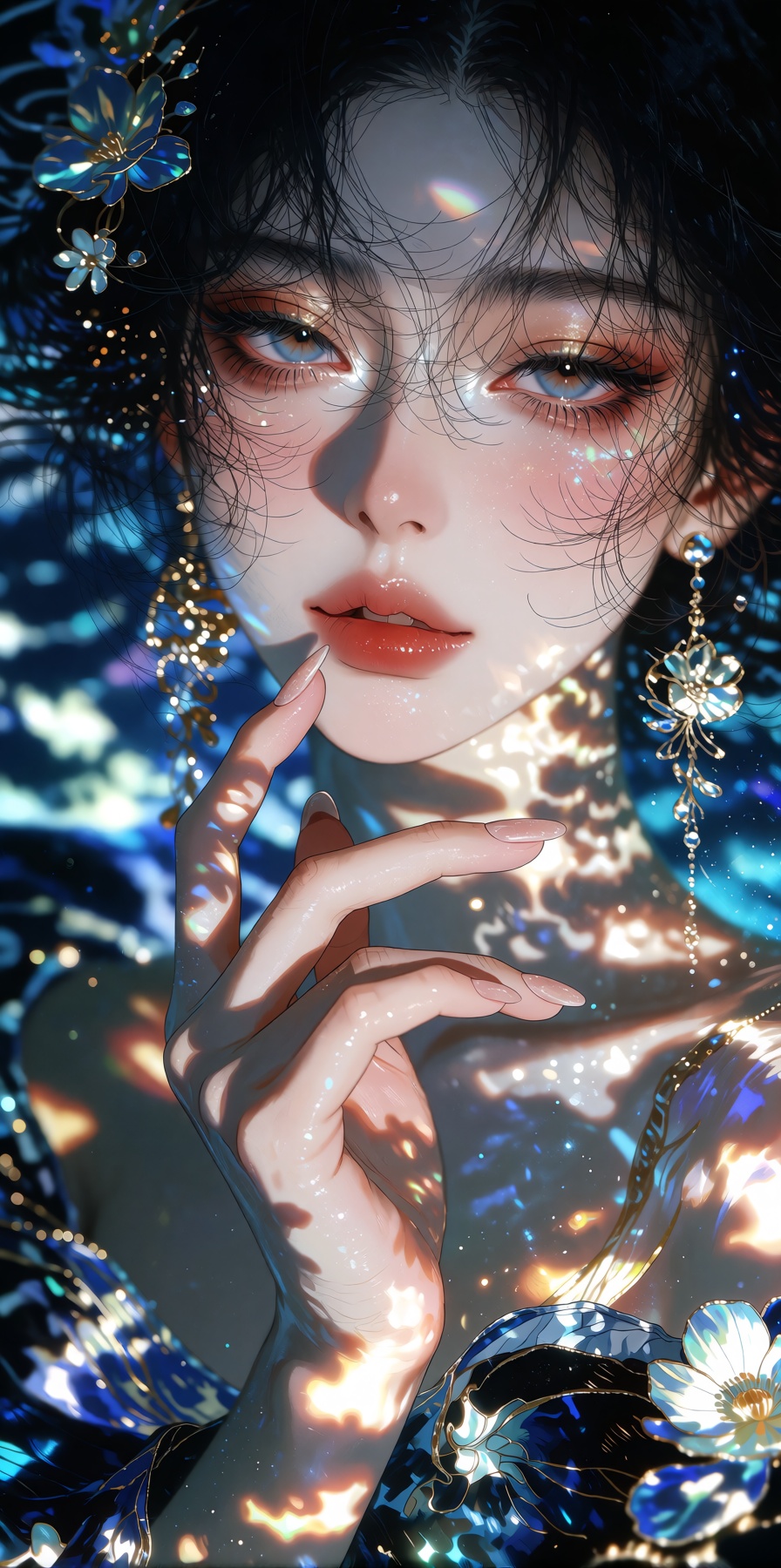 An alluring Chinese-fantasy woman,  manhua style illustration A woman,  ***** female on Tensor.Art