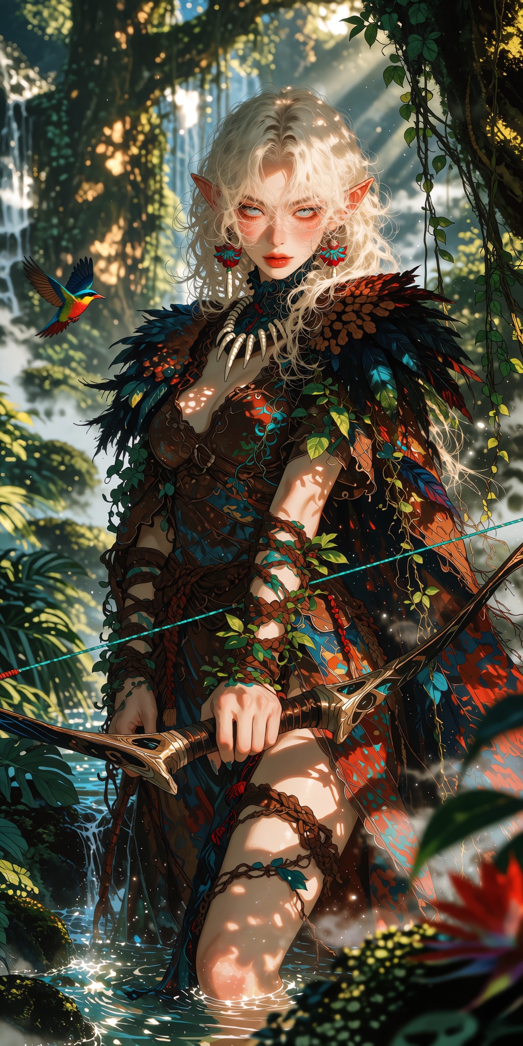 An alluring Chinese-fantasy woman,  manhua style illustration A woman,  ***** female on Tensor.Art