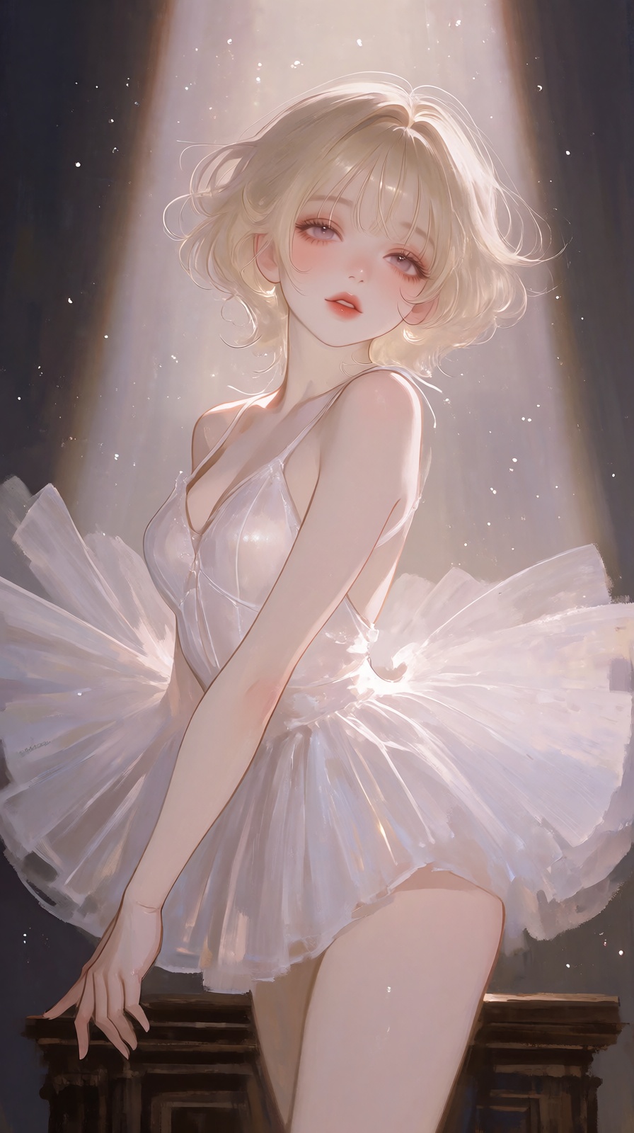 (Highly refined art style) 1girl,  solo,  delicate brushwork on Tensor.Art