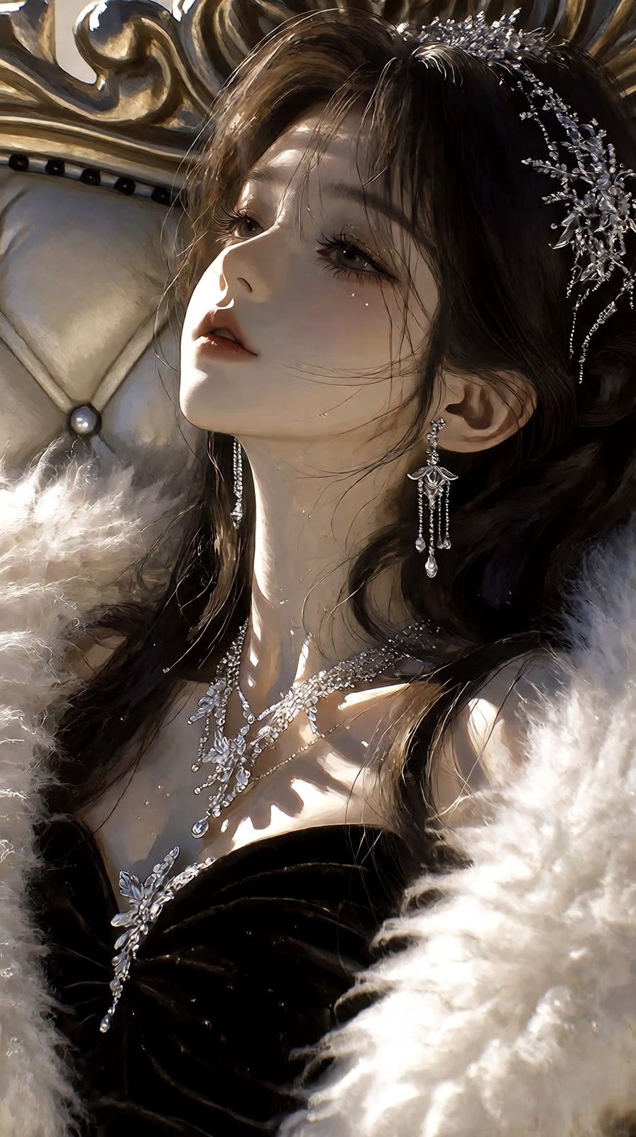 (Highly refined art style) 1girl,  solo,  delicate brushwork on Tensor.Art