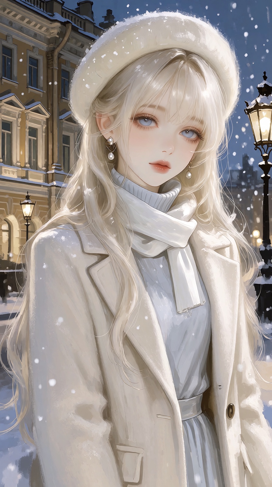 (Highly refined art style) 1girl,  solo,  delicate brushwork on Tensor.Art