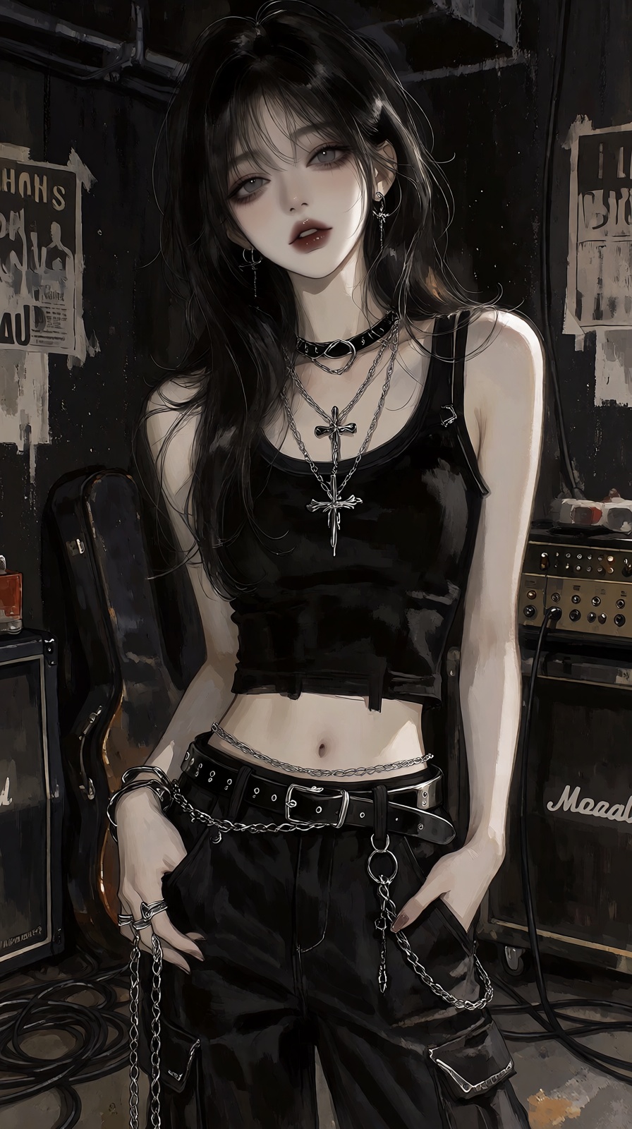 (Highly refined art style) 1girl,  solo,  delicate brushwork on Tensor.Art