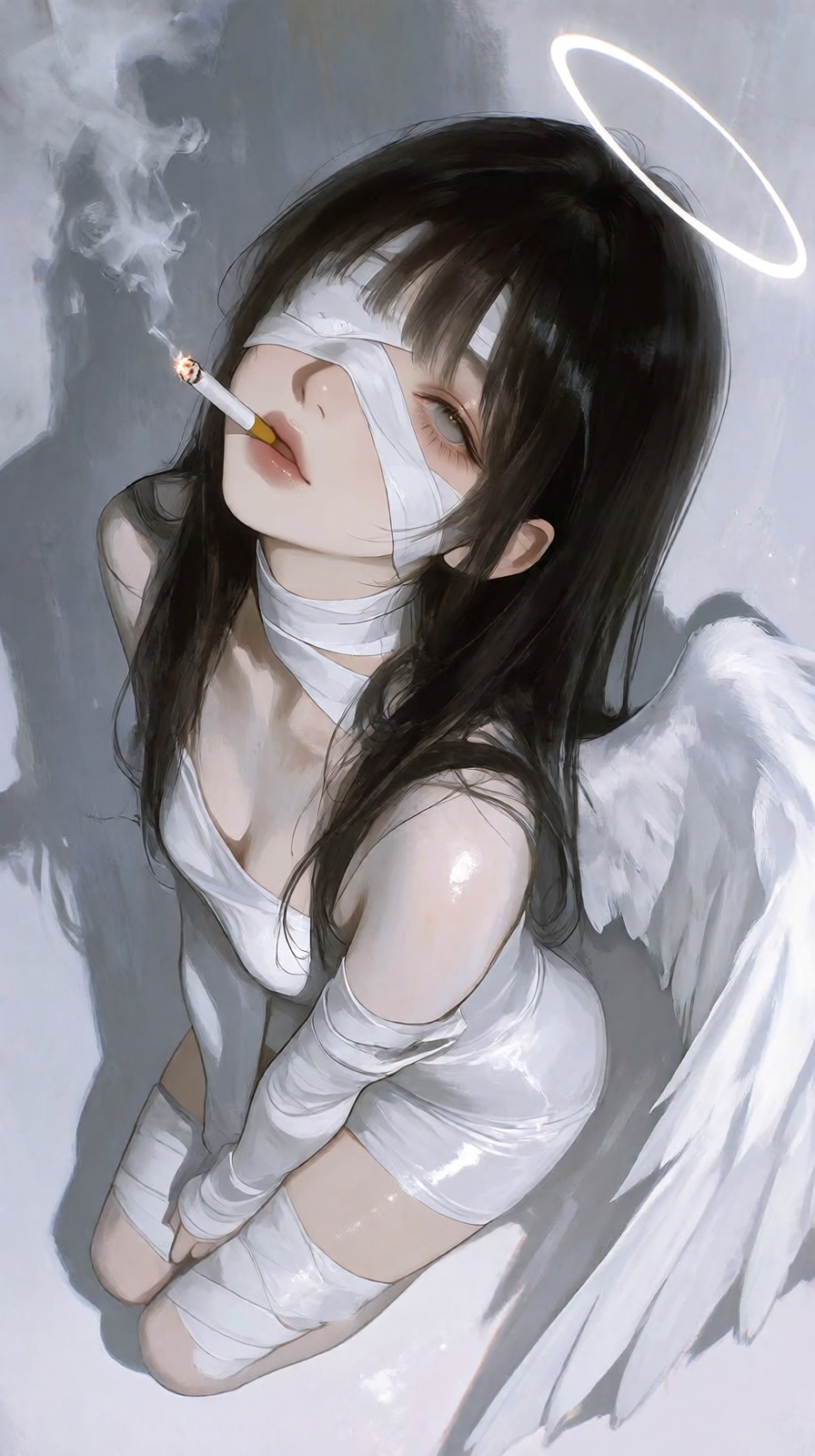 (Highly refined art style) 1girl,  solo,  delicate brushwork on Tensor.Art