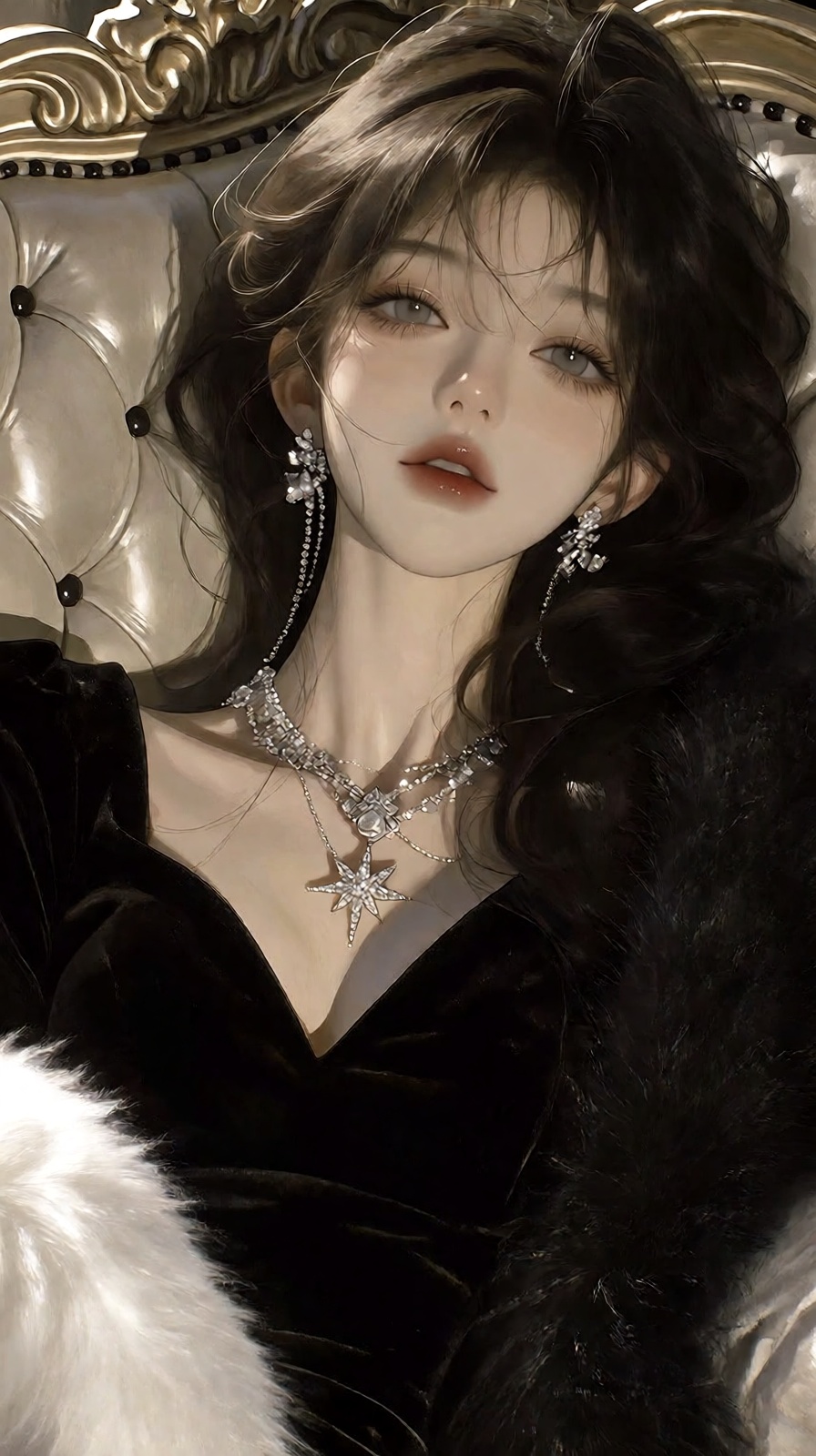(Highly refined art style) 1girl,  solo,  doll-like face on Tensor.Art