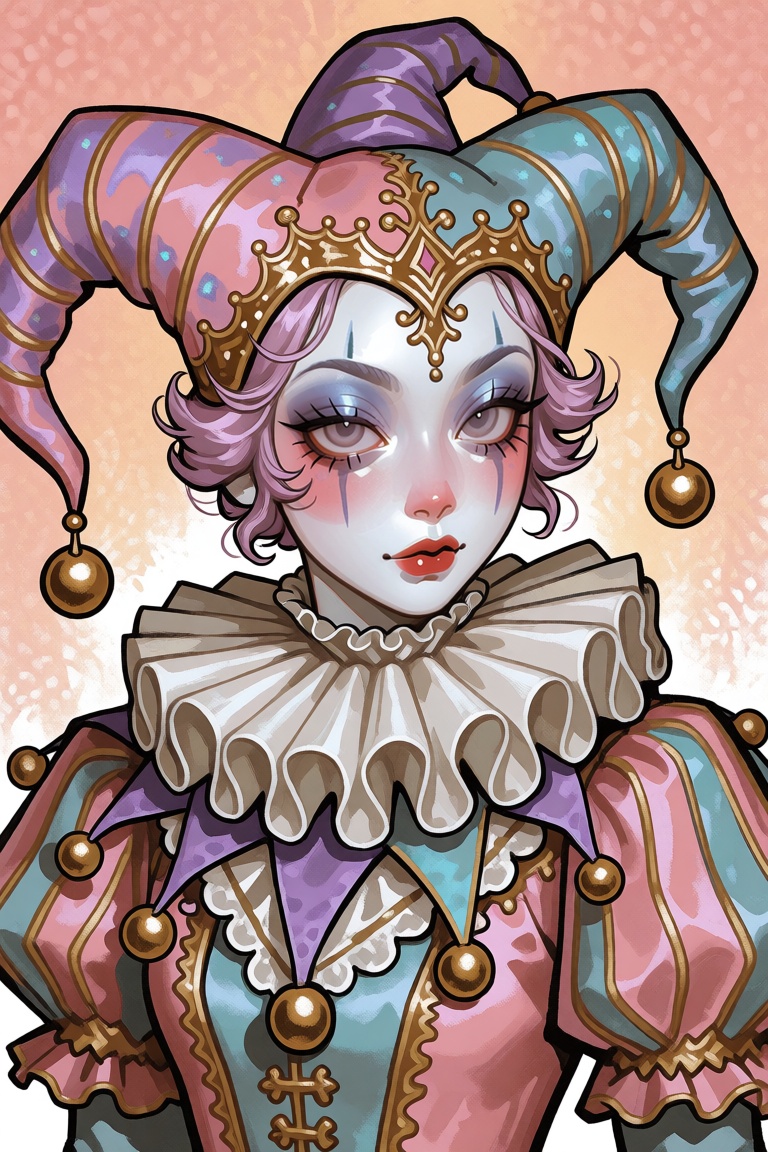 1girl,  jester,  1800s (fashion) on Tensor.Art