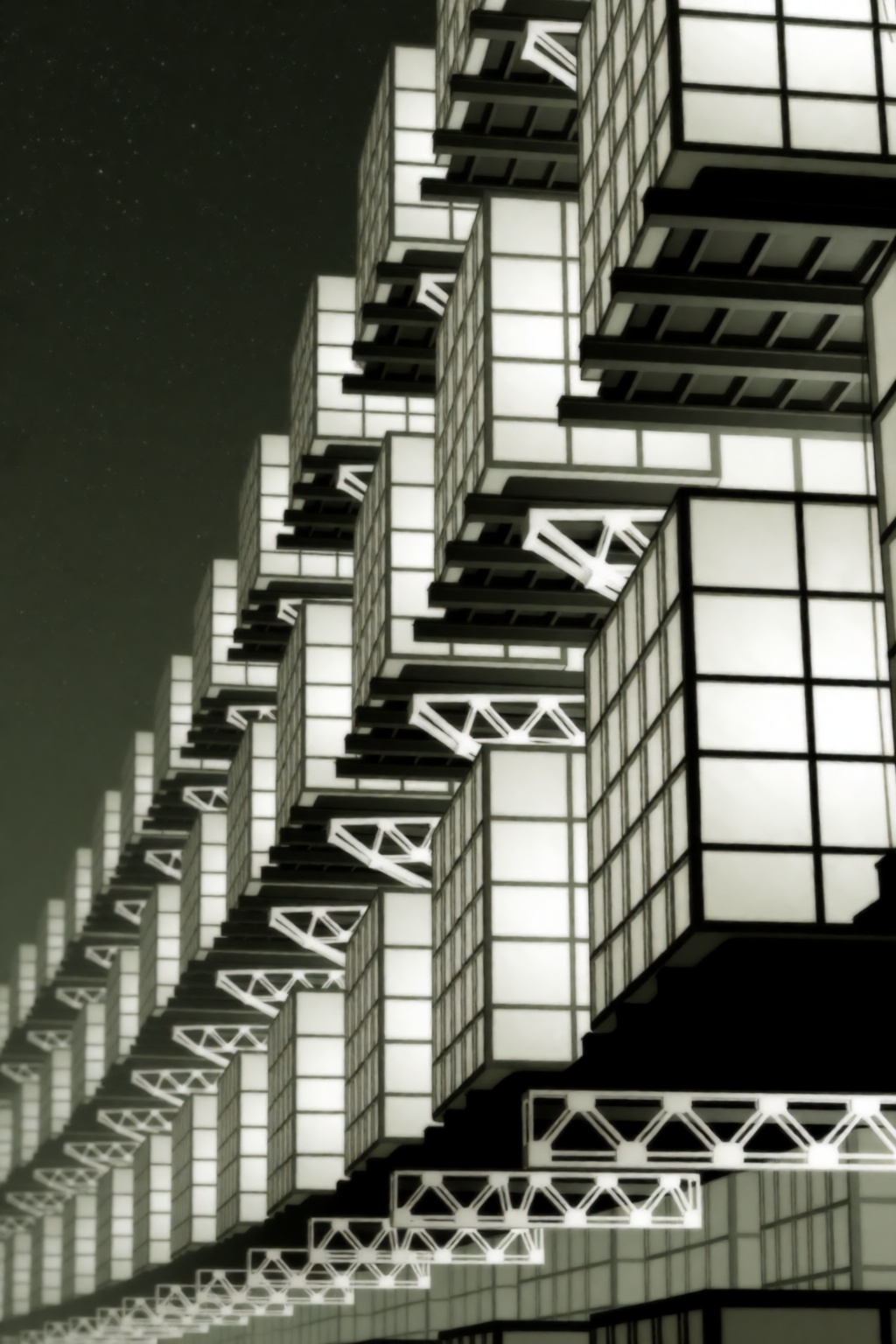 monogatari style,  SHAFT style. SHAFT style,  An establishing shot captures a vast on Tensor.Art