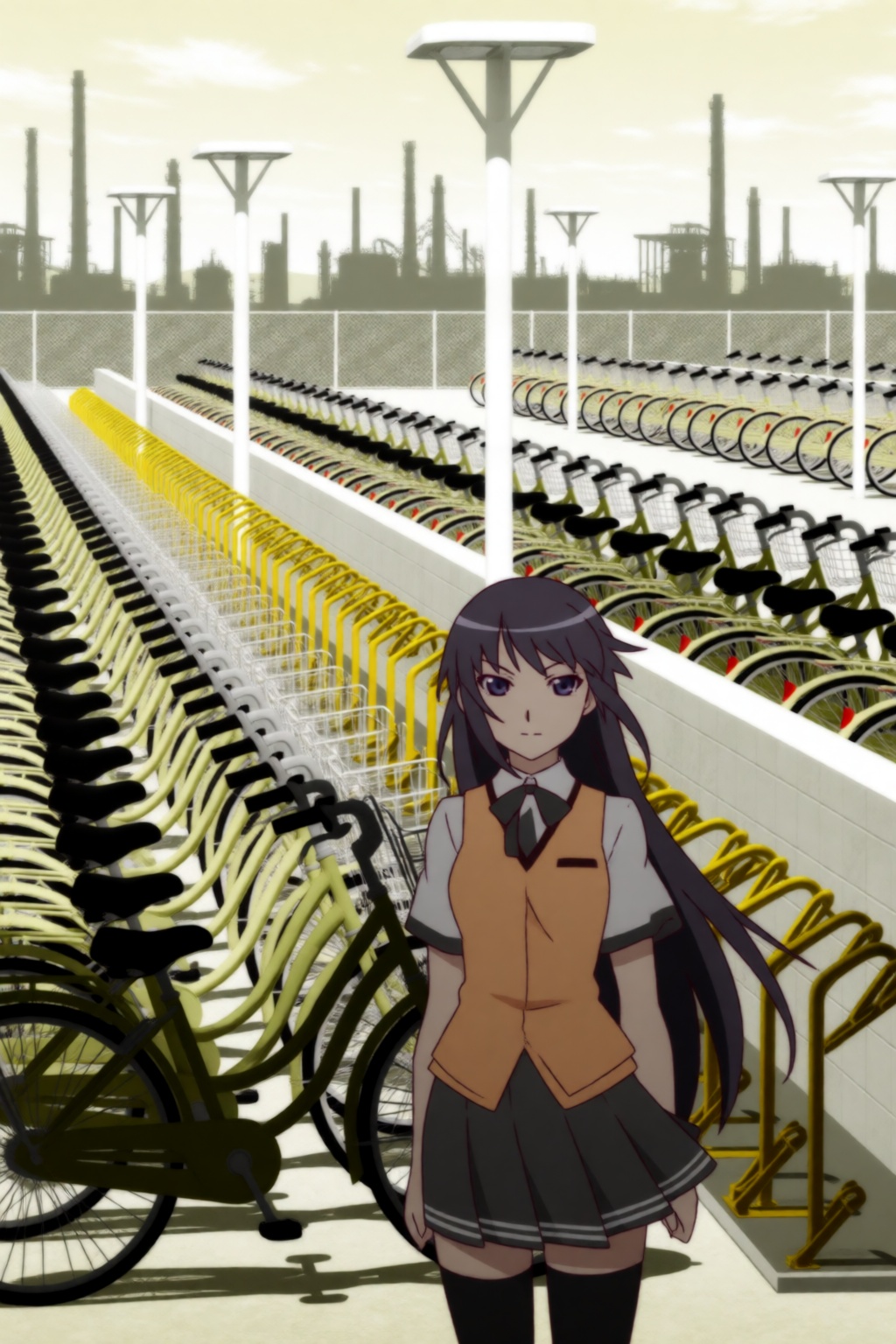 monogatari style,  SHAFT style,  Hitagi on Tensor.Art