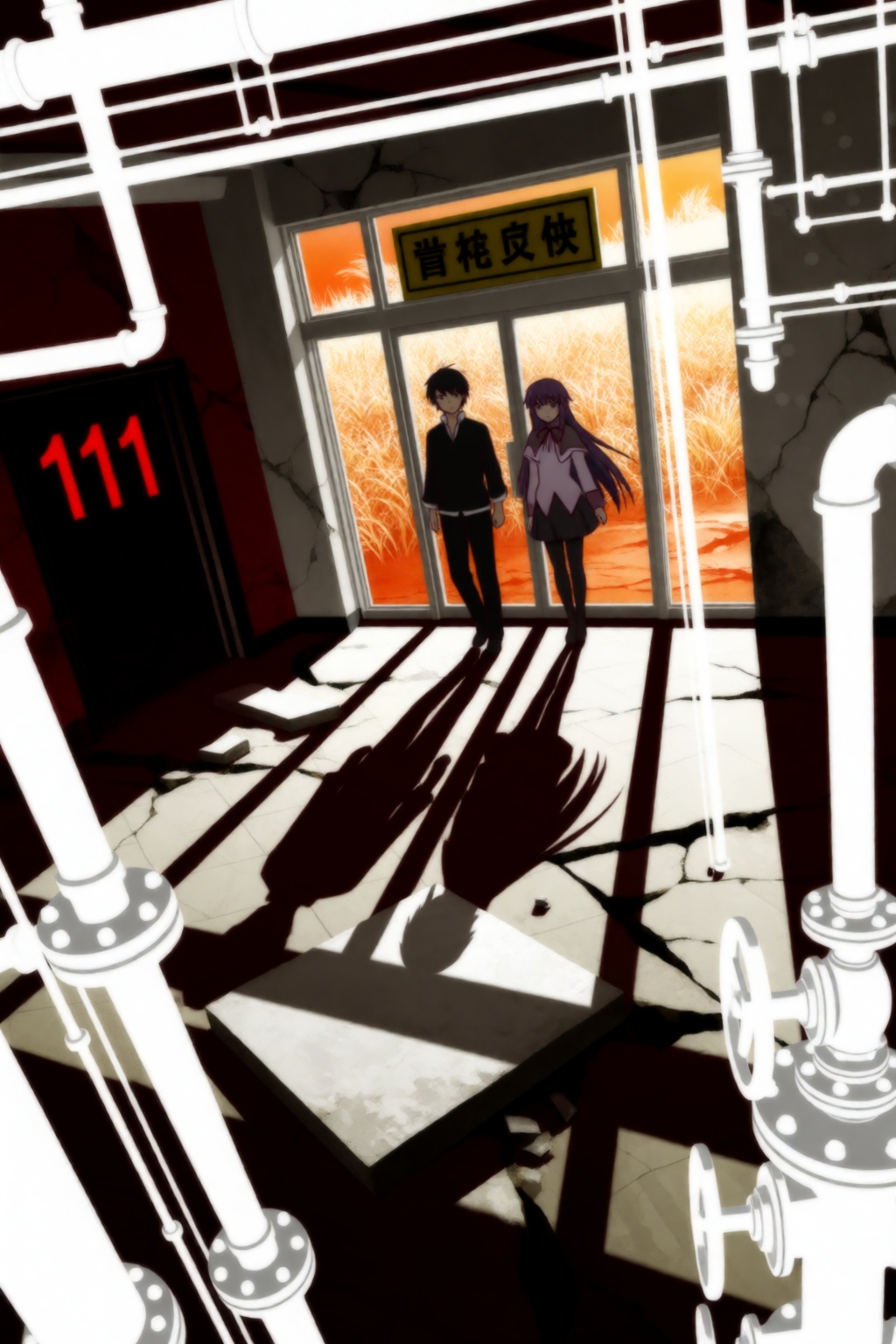 monogatari style,  SHAFT style,  Koyomi on Tensor.Art