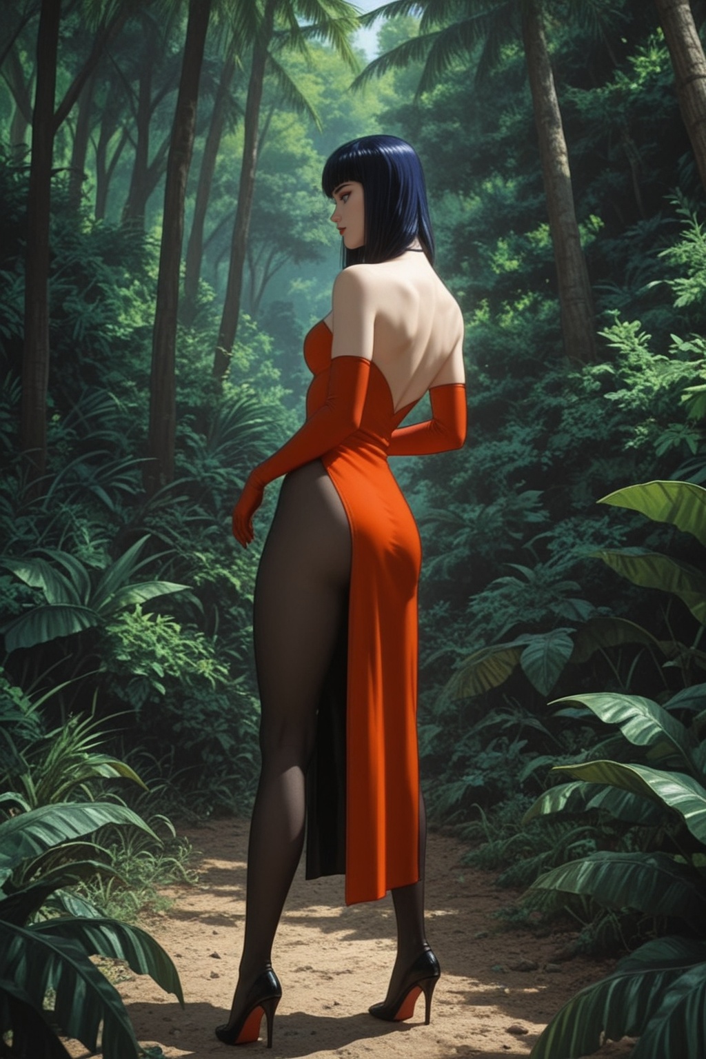 Anna_Williams_Tek3n,  solo,  1girl on Tensor.Art