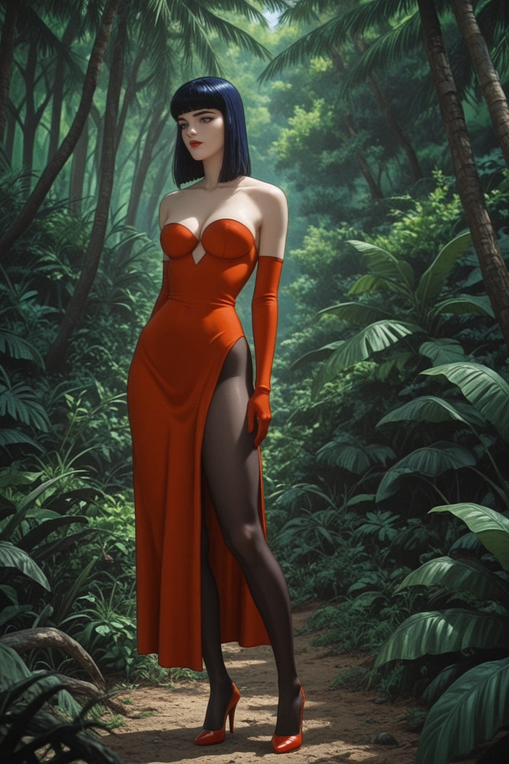 Anna_Williams_Tek3n,  solo,  1girl on Tensor.Art