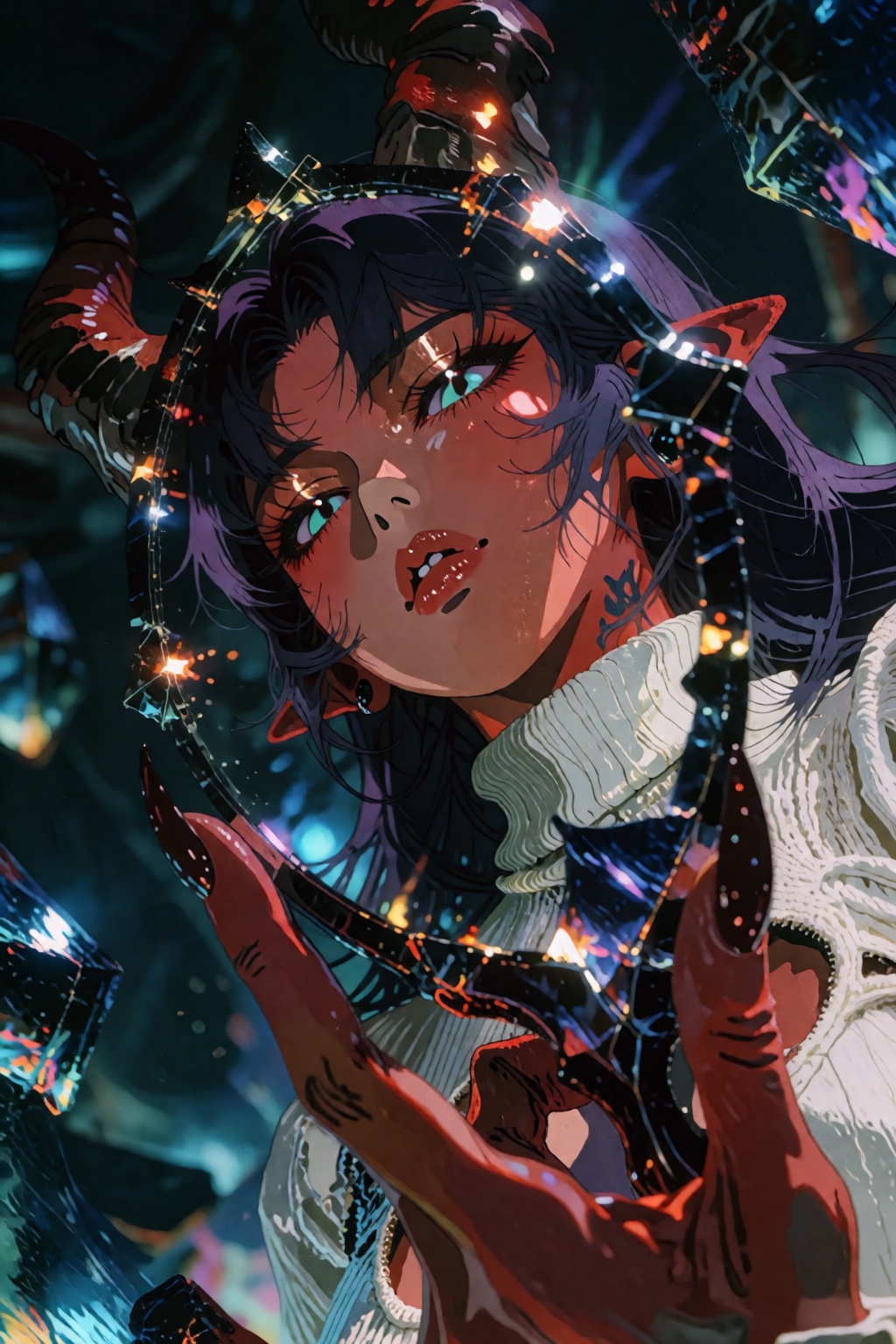 Masterpiece,  best quality,  vintage 1990s anime cel art style on Tensor.Art