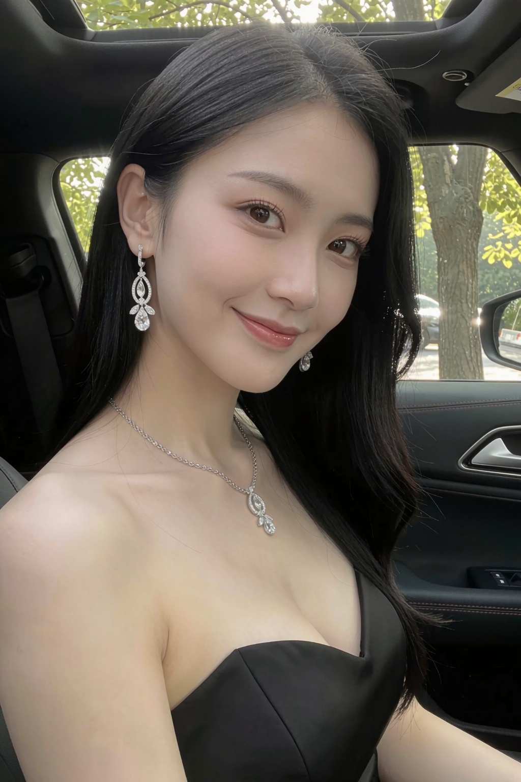 1girl,  jewelry,  earrings on Tensor.Art