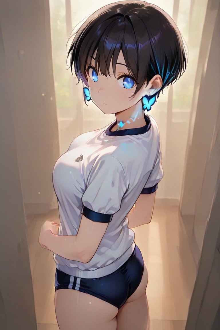 taut-fitting bloomers,  Beautiful bloomers,  Kiyoka-chan on Tensor.Art