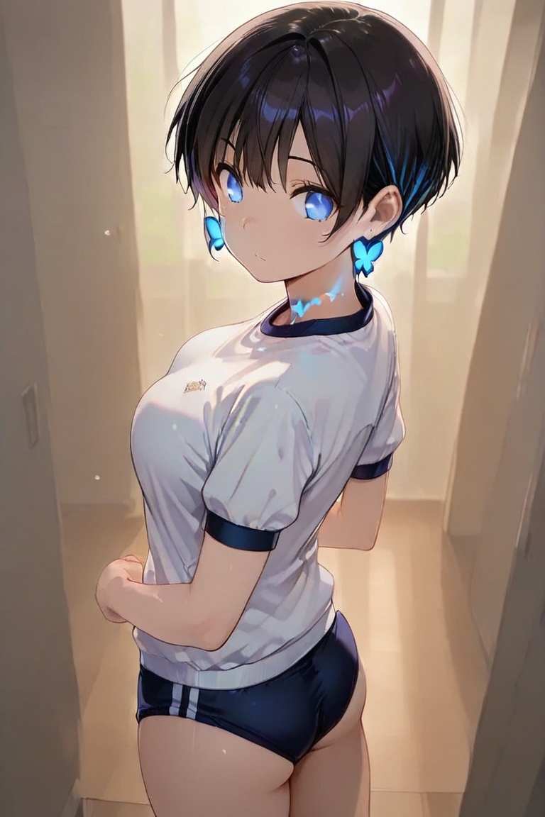 taut-fitting bloomers,  Beautiful bloomers,  Kiyoka-chan on Tensor.Art