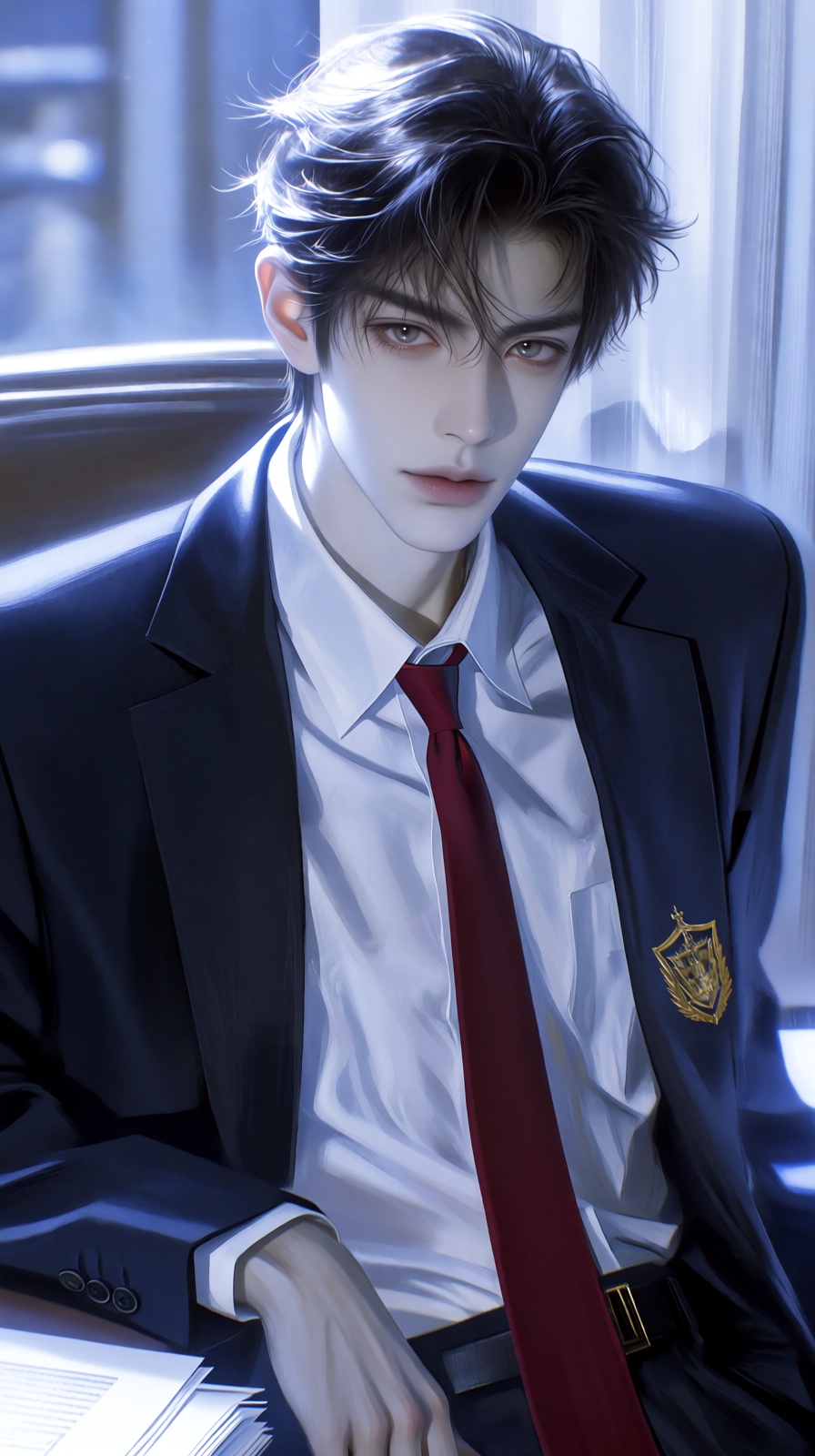 (Highly refined art style) 1male,  solo,  cinematic composition on Tensor.Art