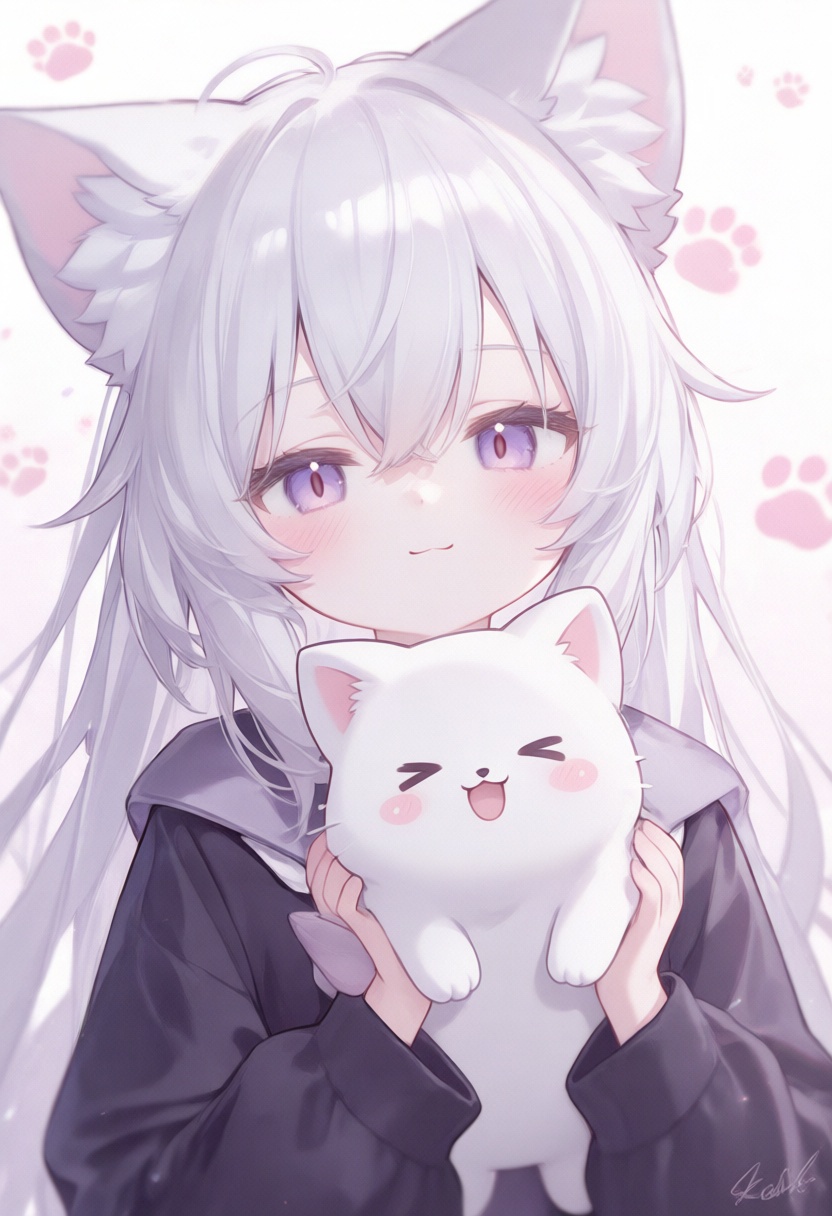1girl,  animal,  animal ears by 青秋 on Tensor.Art