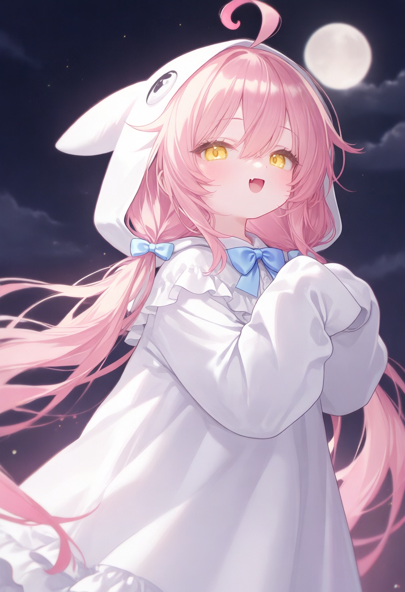 1girl,  heart ahoge,  dress by 青秋 on Tensor.Art