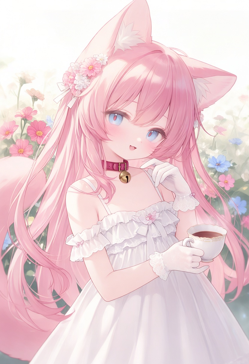1girl,  cat girl,  solo by 青秋 on Tensor.Art