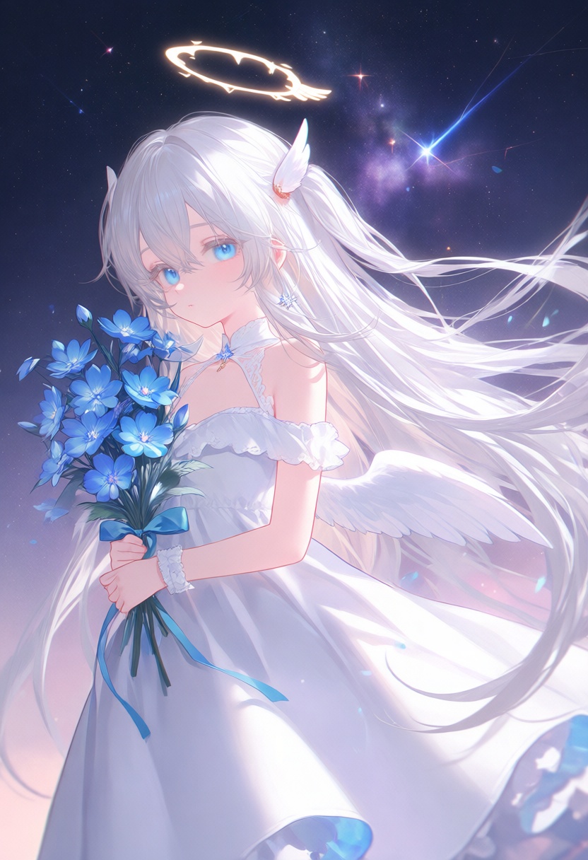 1girl,  angel,  angel_wings by 青秋 on Tensor.Art