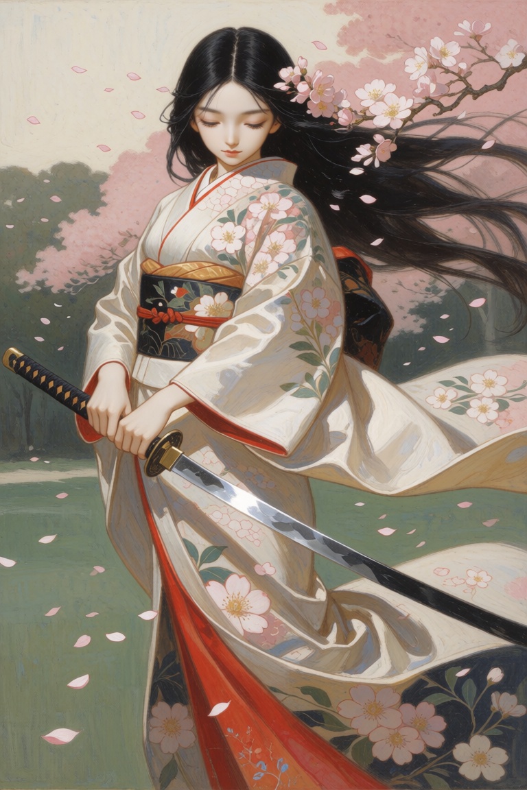 intricate illustration style,  with soft,  feathery brushstrokes a girl stands gracefully on Tensor.Art
