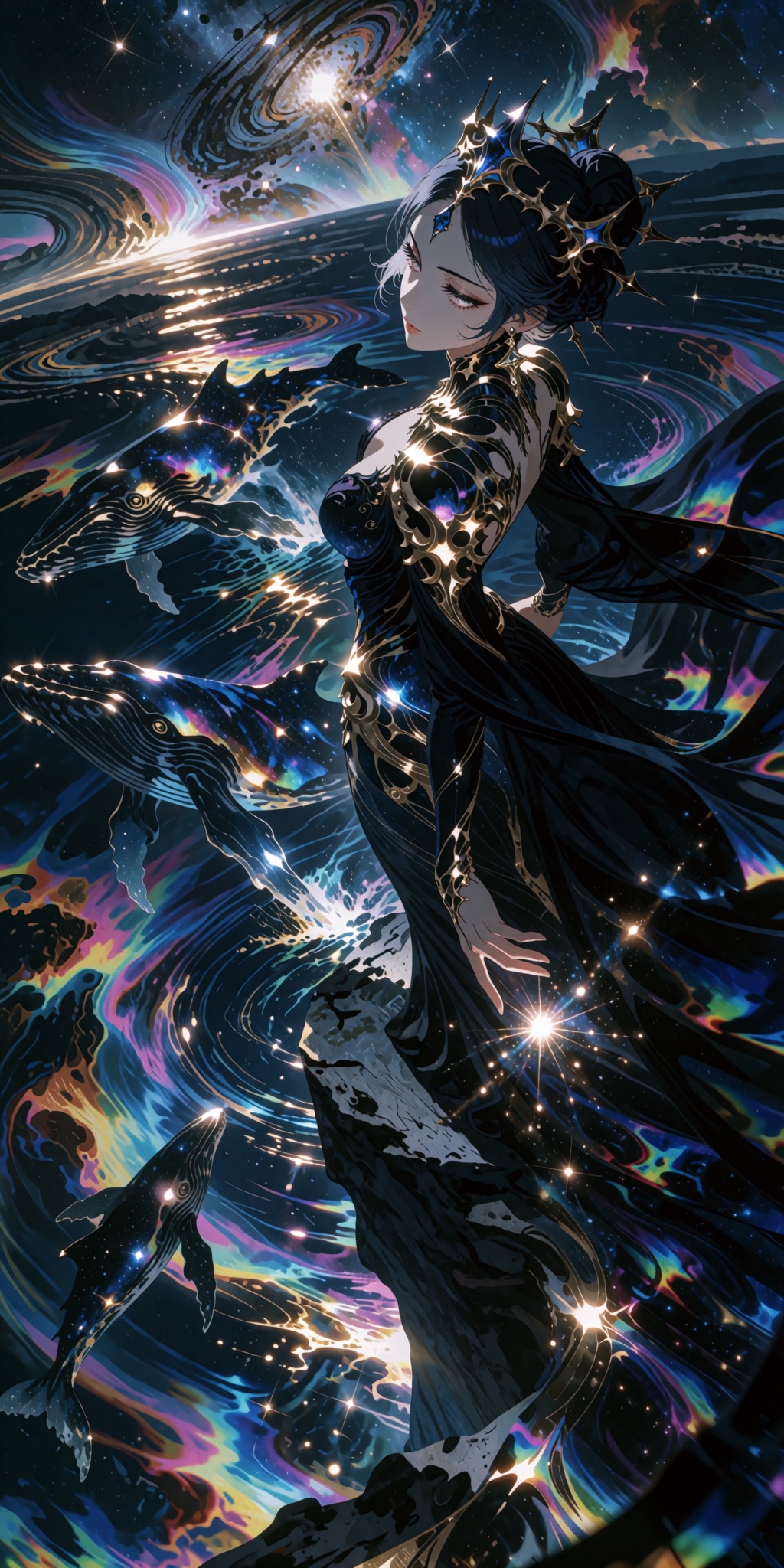 8k UHD,  upper body,  3/4 dramatic high-angle shot looking down on Tensor.Art
