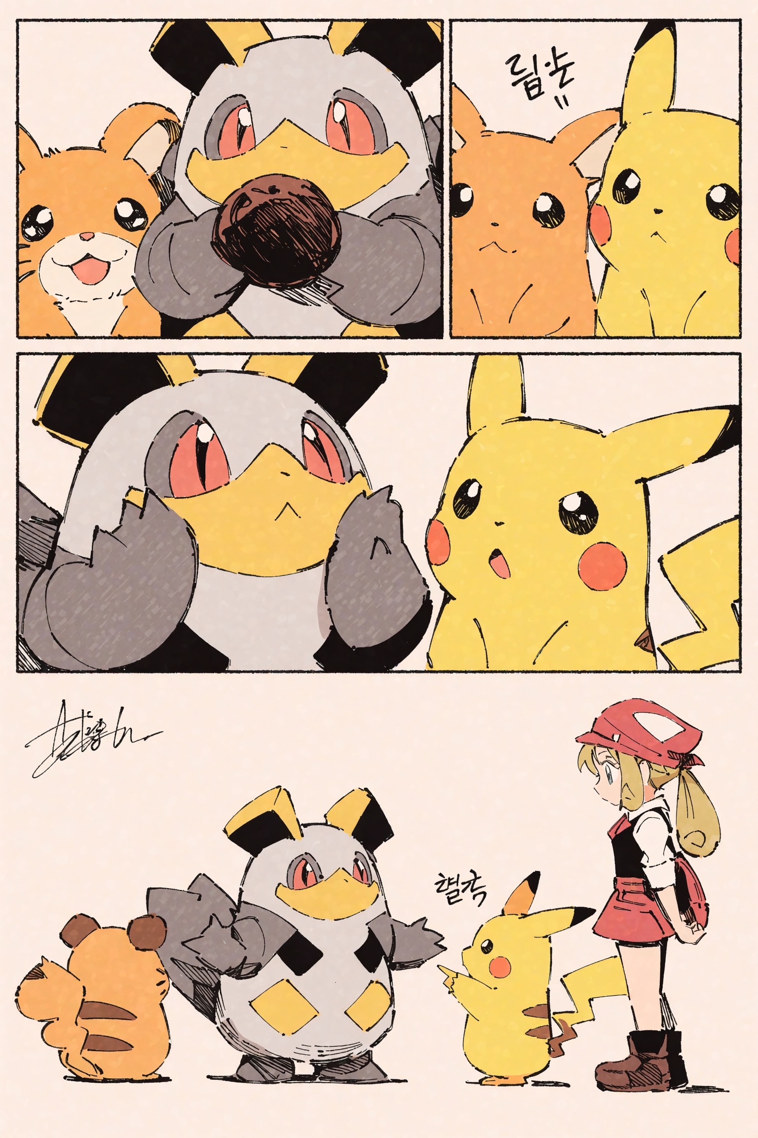 采用简洁利落的线稿手绘漫画插画风格,  以黑色勾线笔勾勒轮廓,  线条流畅富有粗细变化且带有速写的灵动感 on Tensor.Art