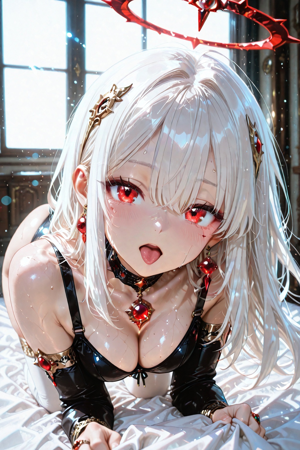 A young girl,  gentle expression,  long hair on Tensor.Art