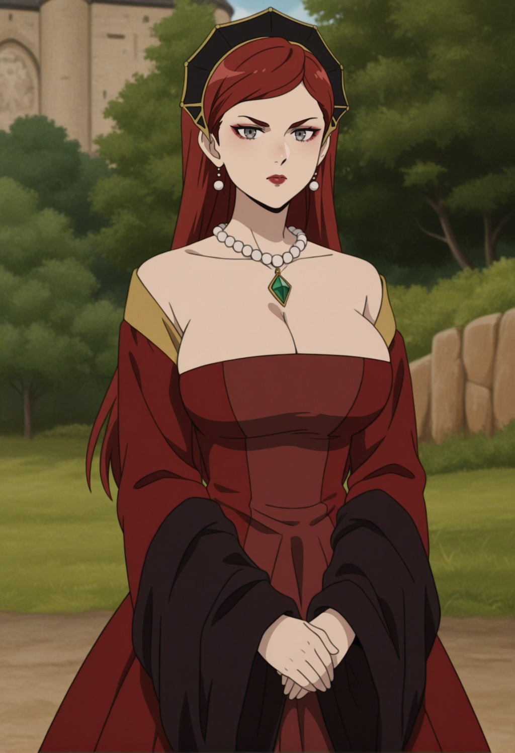 hildamt,  1girl,  red hair on Tensor.Art