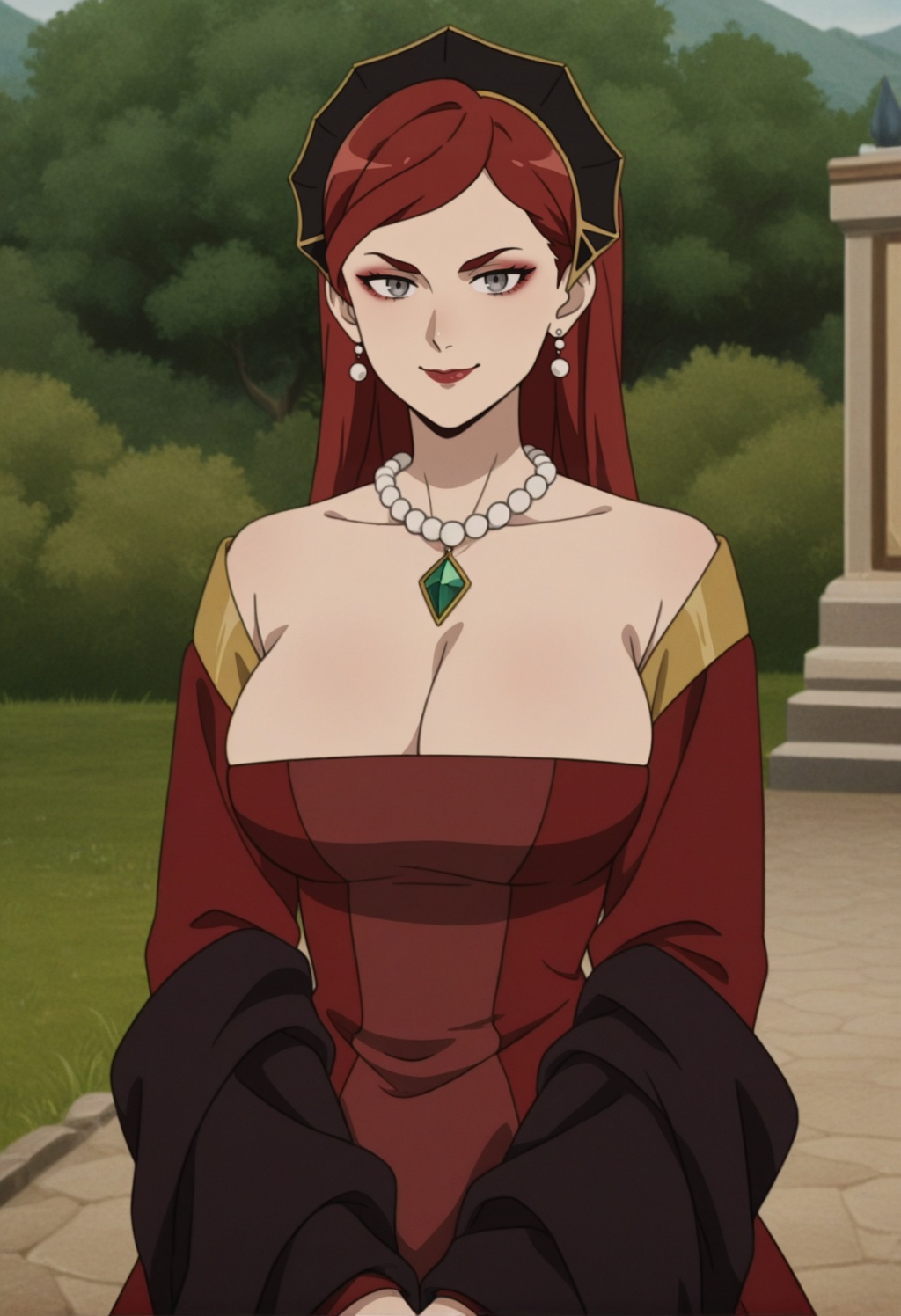 hildamt,  1girl,  red hair on Tensor.Art